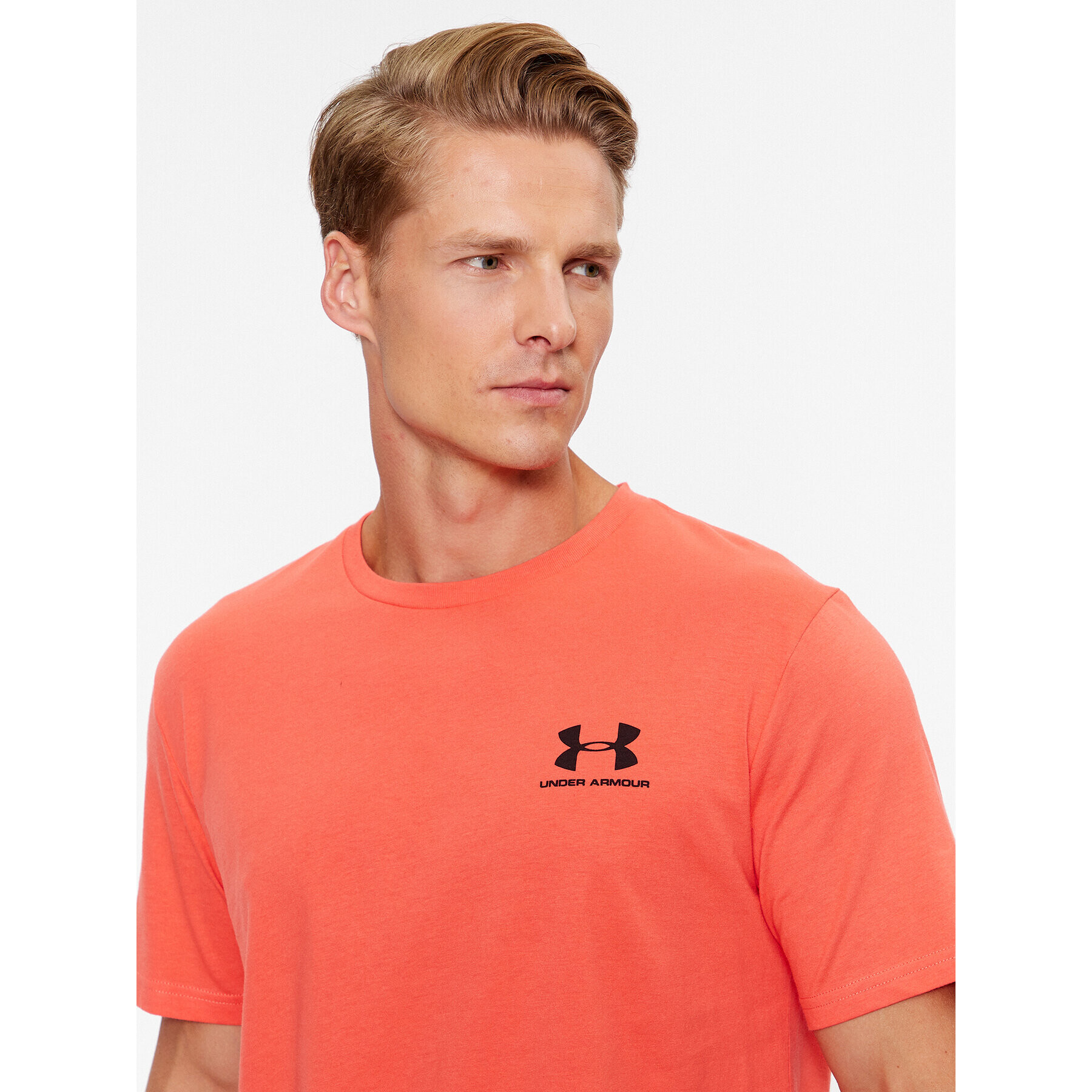 Under Armour Majica Ua M Sportstyle Lc Ss 1326799 Rdeča Loose Fit - Pepit.si