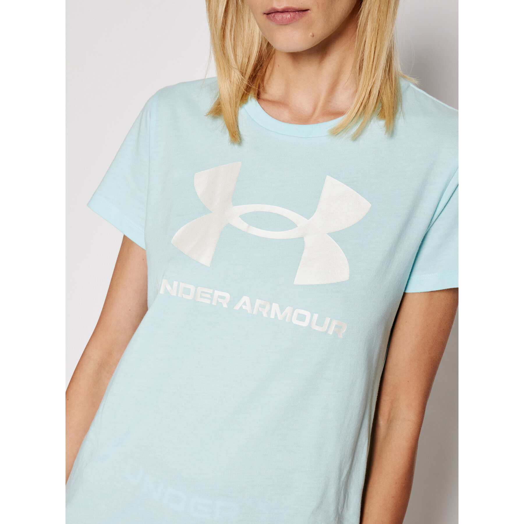 Under Armour Majica UA Sportstyle Graphic 1356305 Modra Regular Fit - Pepit.si