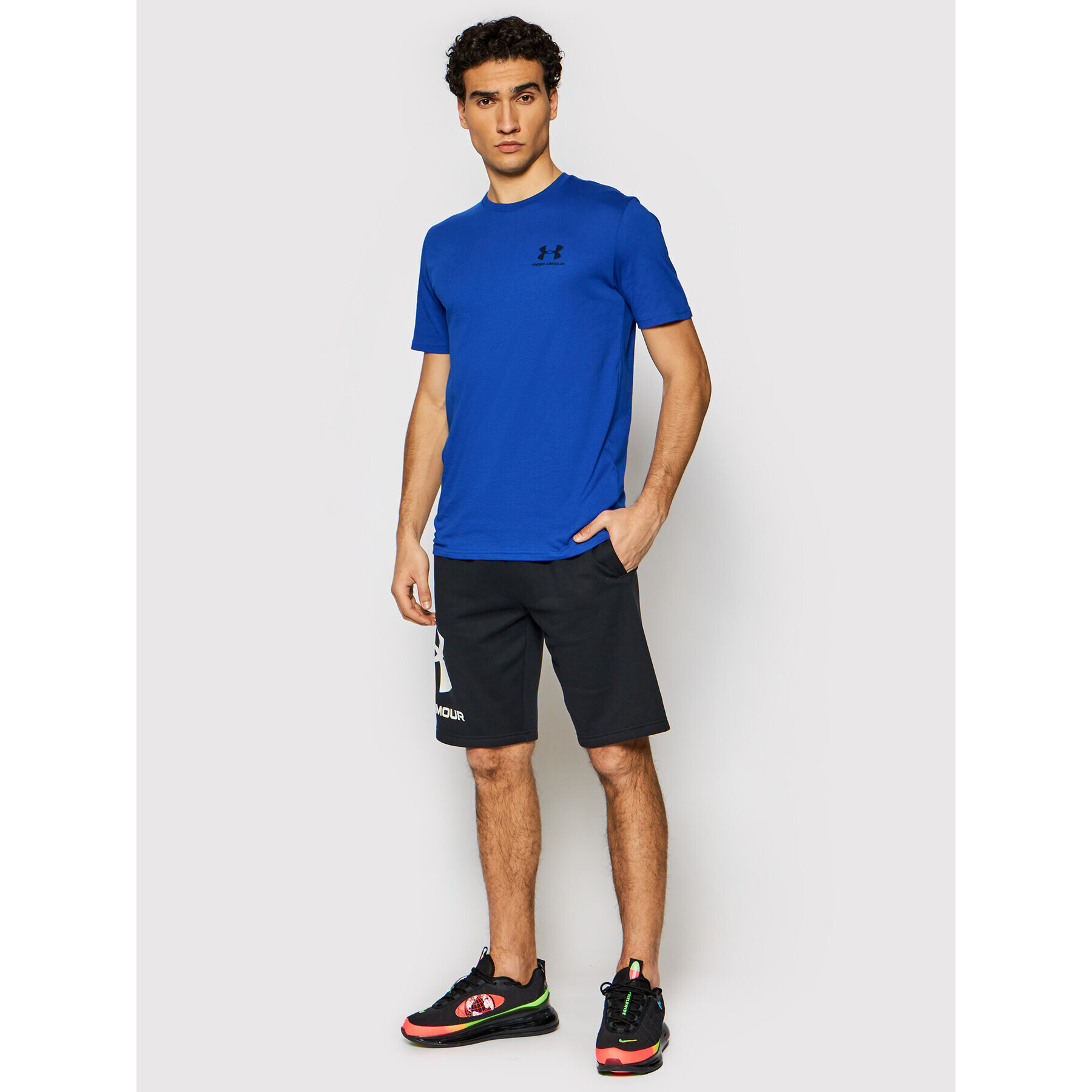 Under Armour Majica Ua Sportstyle Left Chest 1326799 Modra Loose Fit - Pepit.si