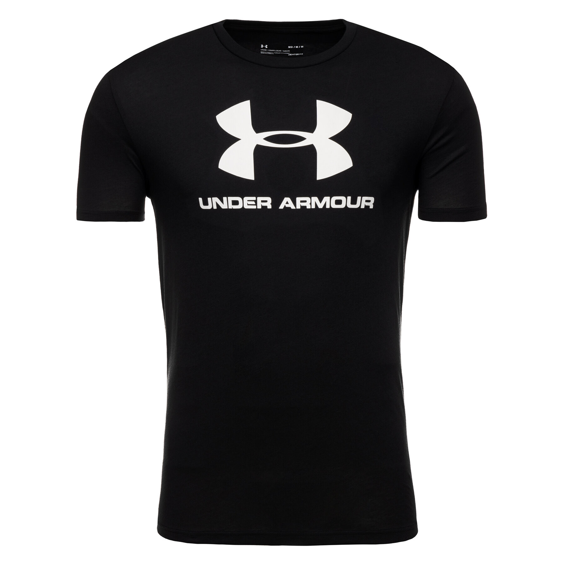 Under Armour Majica Ua Sportstyle Logo 1329590 Črna Regular Fit - Pepit.si