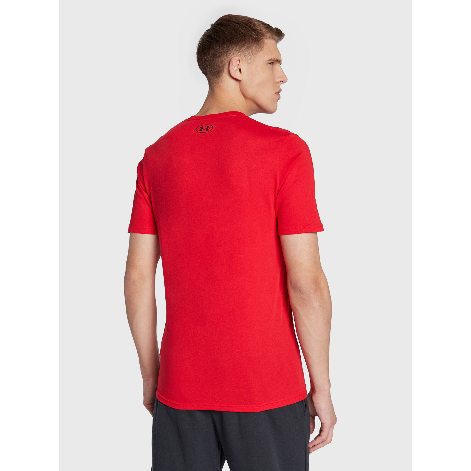 Under Armour Majica Ua Sportstyle Logo 1329590 Rdeča Loose Fit - Pepit.si