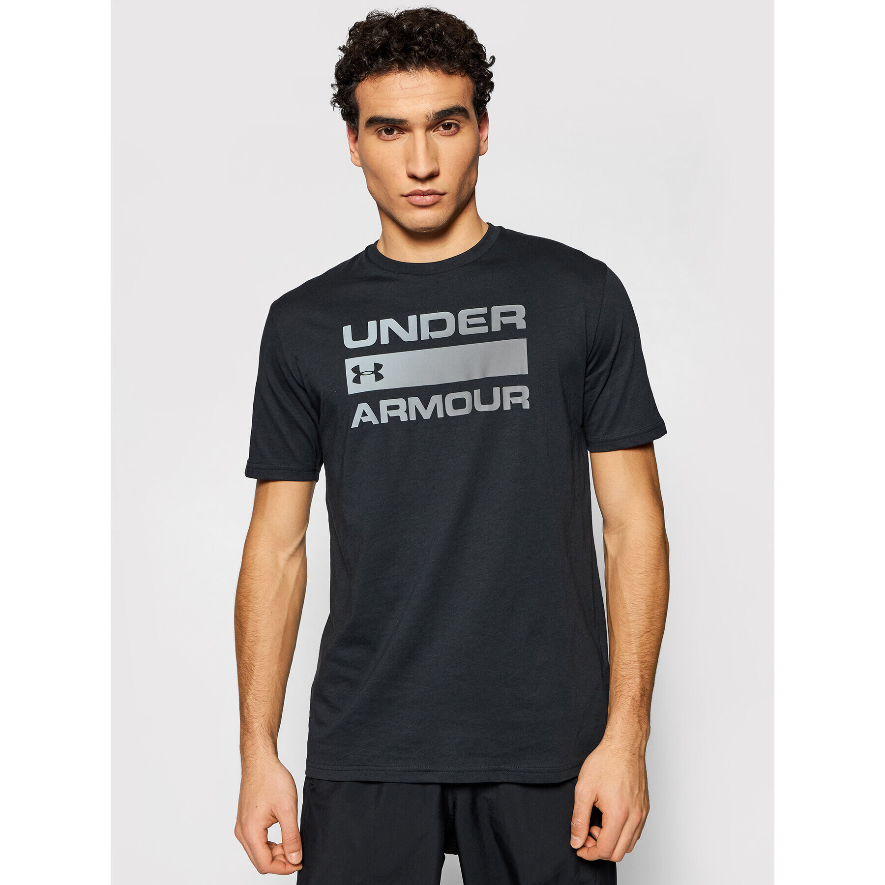 Under Armour Majica Ua Team Issue Wordmark 1329582 Črna Loose Fit - Pepit.si