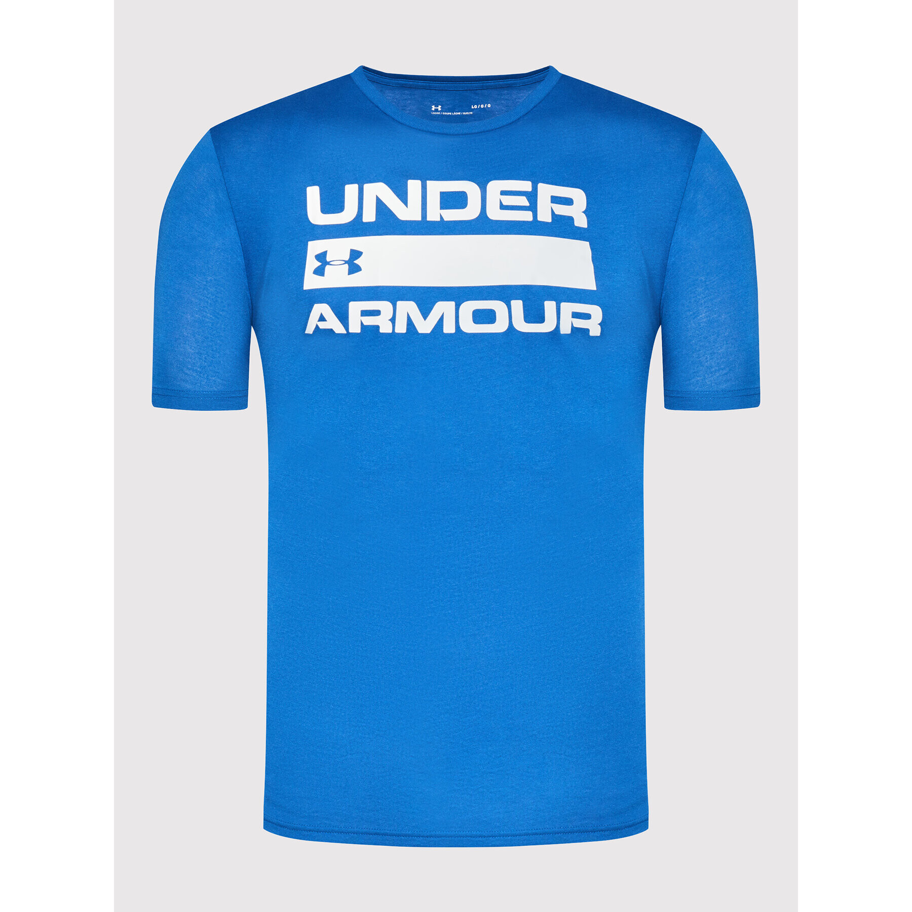 Under Armour Majica Ua Team Issue Wordmark 1329582 Modra Loose Fit - Pepit.si