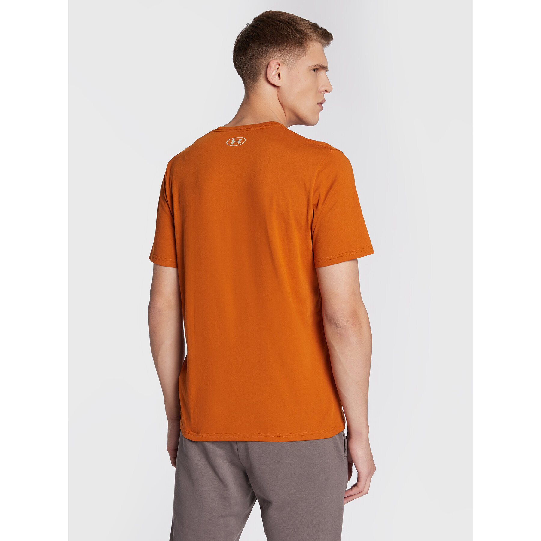 Under Armour Majica Ua Team Issue Wordmark 1329582 Oranžna Loose Fit - Pepit.si