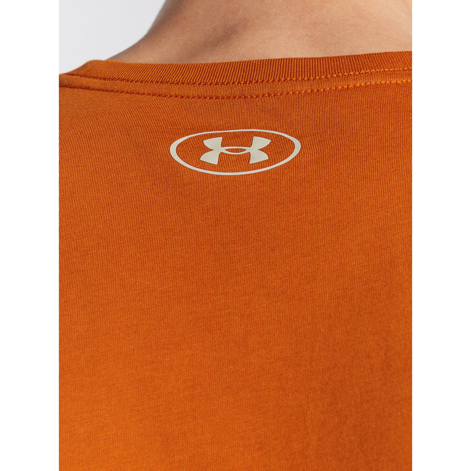 Under Armour Majica Ua Team Issue Wordmark 1329582 Oranžna Loose Fit - Pepit.si