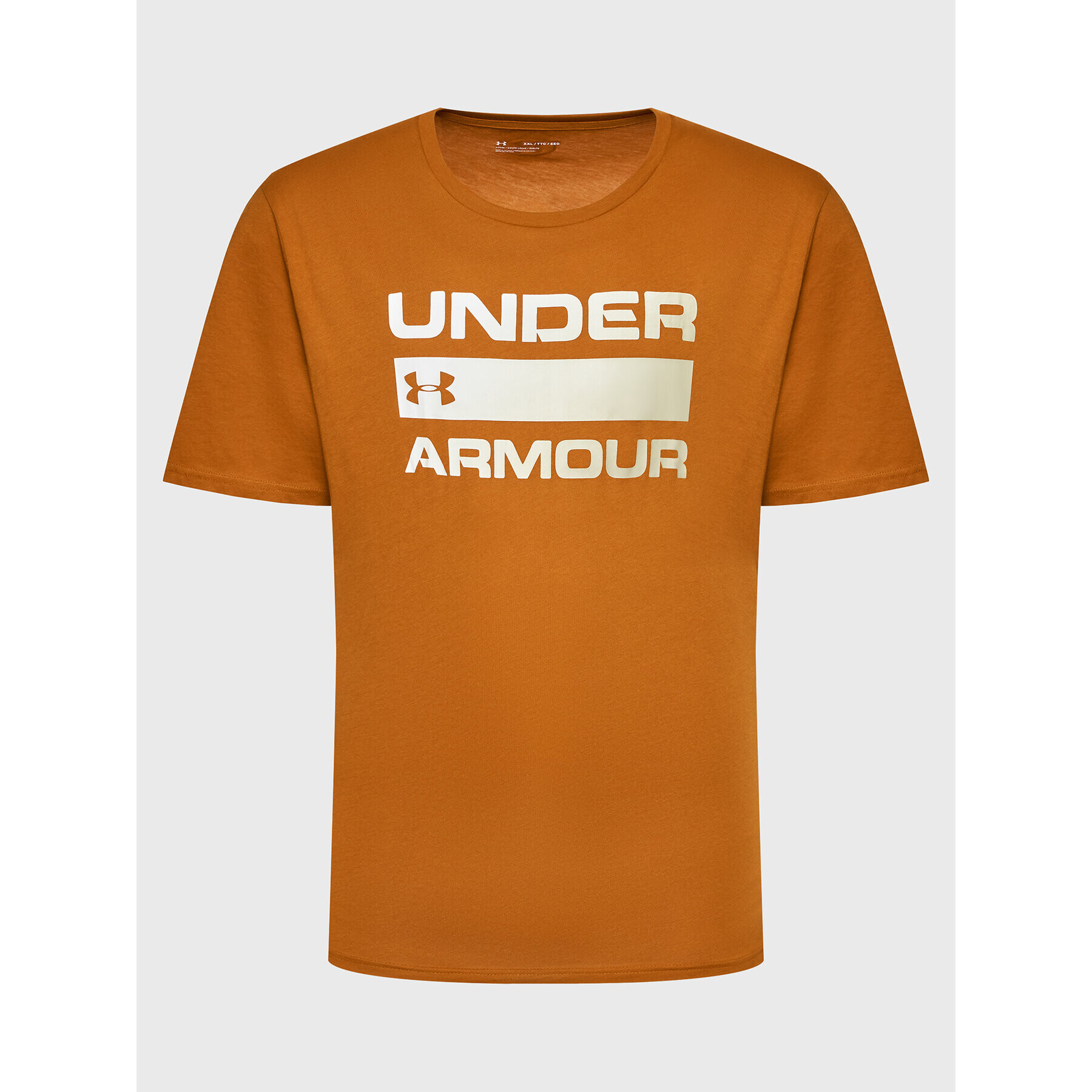 Under Armour Majica Ua Team Issue Wordmark 1329582 Oranžna Loose Fit - Pepit.si