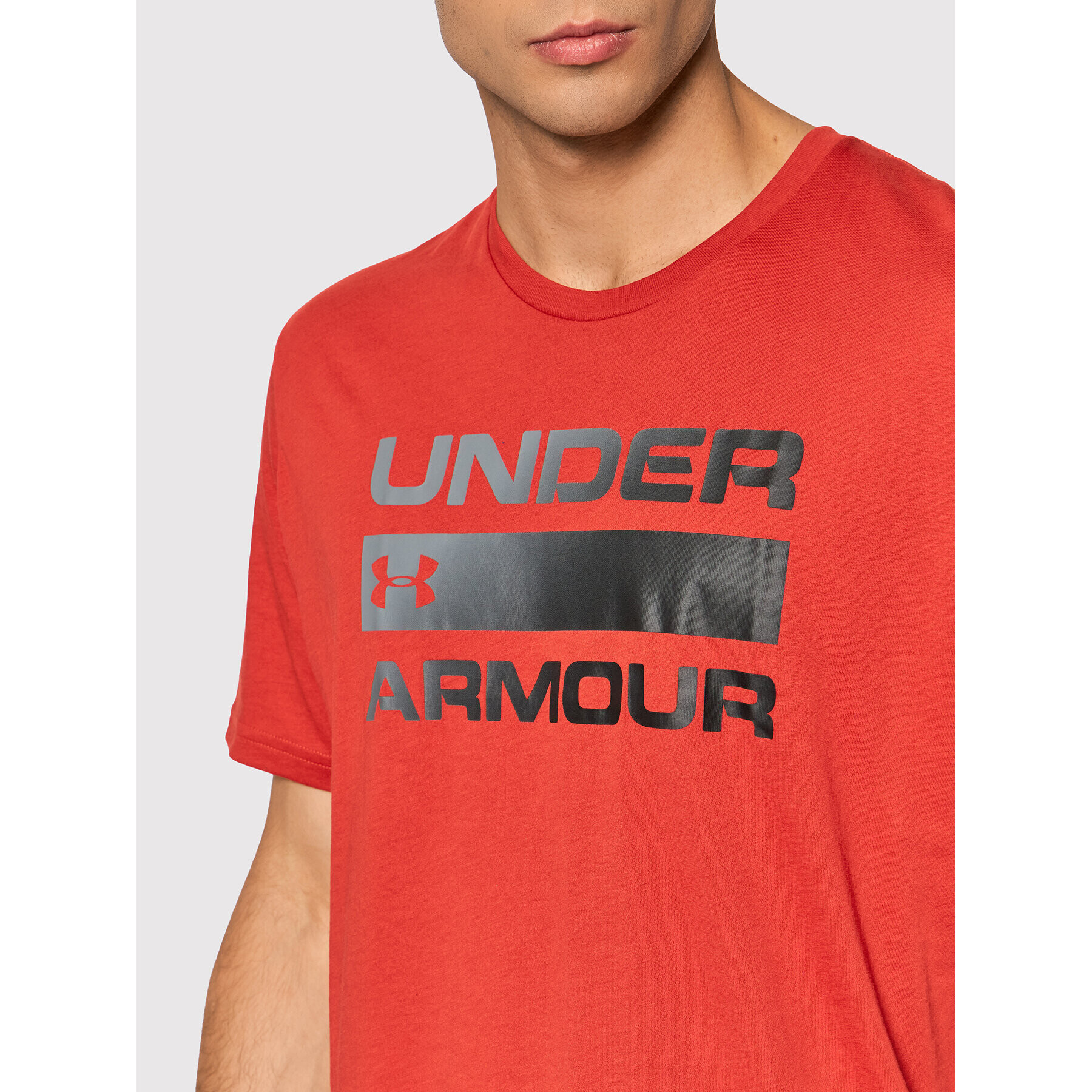 Under Armour Majica Ua Team Issue Wordmark 1329582 Rdeča Loose Fit - Pepit.si