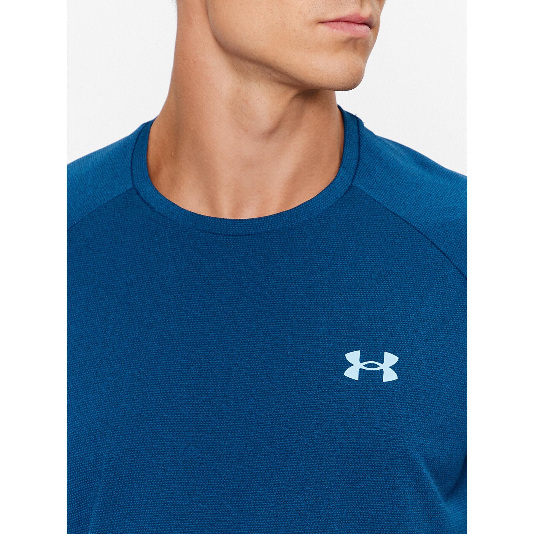 Under Armour Majica Ua Tech 2.0 Ss Tee Novelty 1345317 Modra Loose Fit - Pepit.si