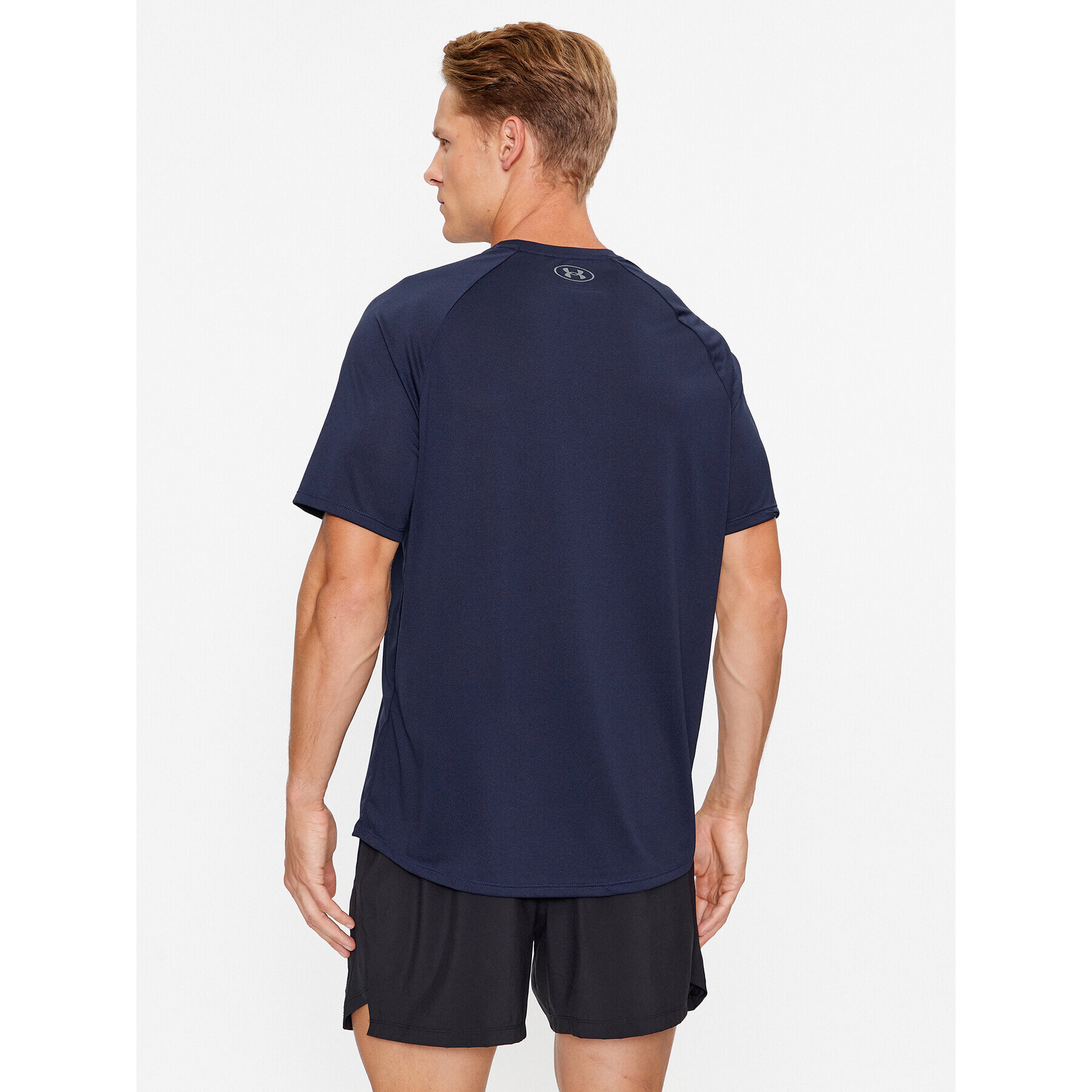 Under Armour Majica Ua Tech 2.0 Ss Tee Novelty 1345317 Mornarsko modra Loose Fit - Pepit.si