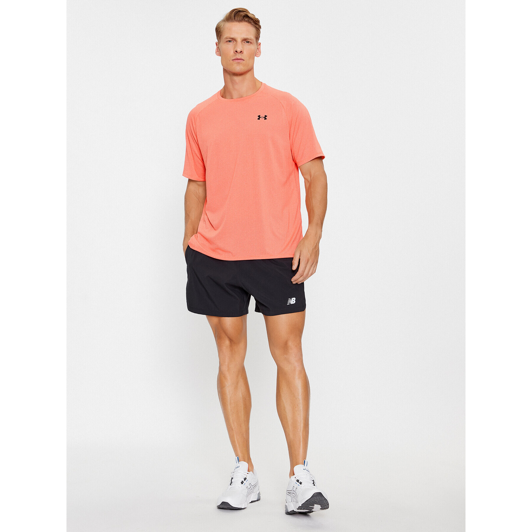 Under Armour Majica Ua Tech 2.0 Ss Tee Novelty 1345317 Rdeča Loose Fit - Pepit.si