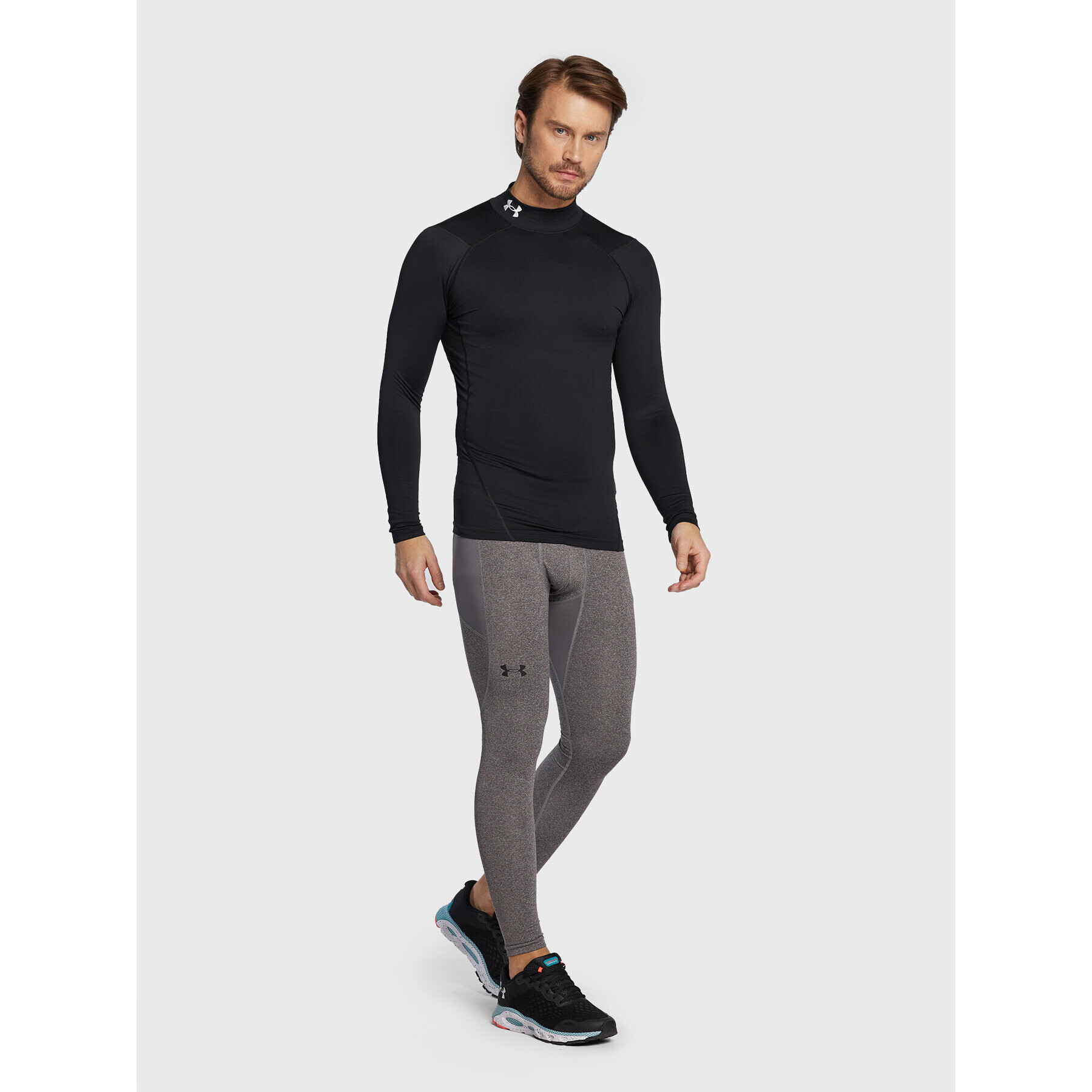 Under Armour Pajkice ColdGear® 1366075 Siva Skinny Fit - Pepit.si