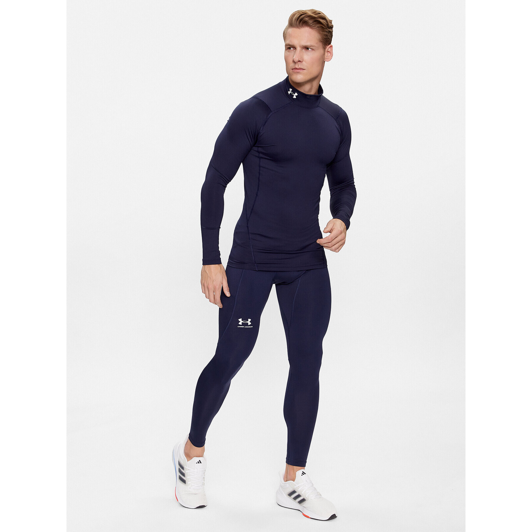 Under Armour Pajkice Ua Cg Armour Leggings 1366075 Mornarsko modra Compression Fit - Pepit.si