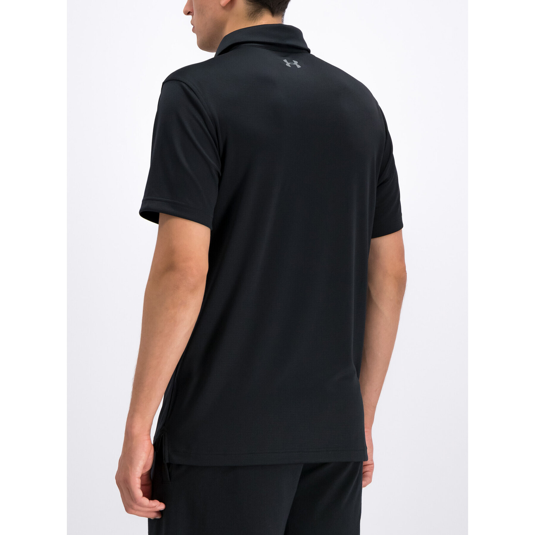 Under Armour Polo majica UA Tech 1290140 Črna Loose Fit - Pepit.si