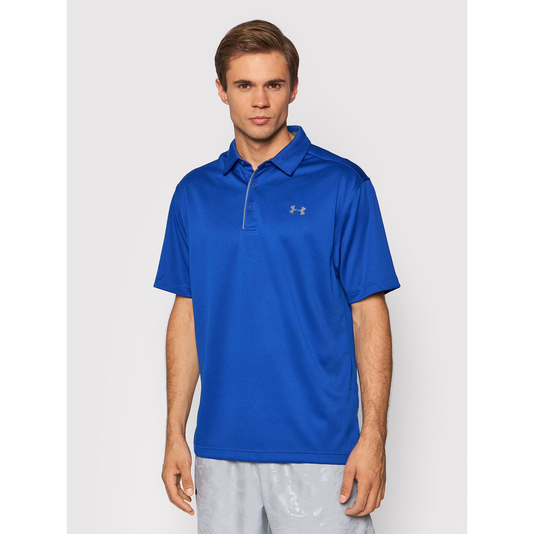 Under Armour Polo majica Ua Tech 1290140 Modra Loose Fit - Pepit.si