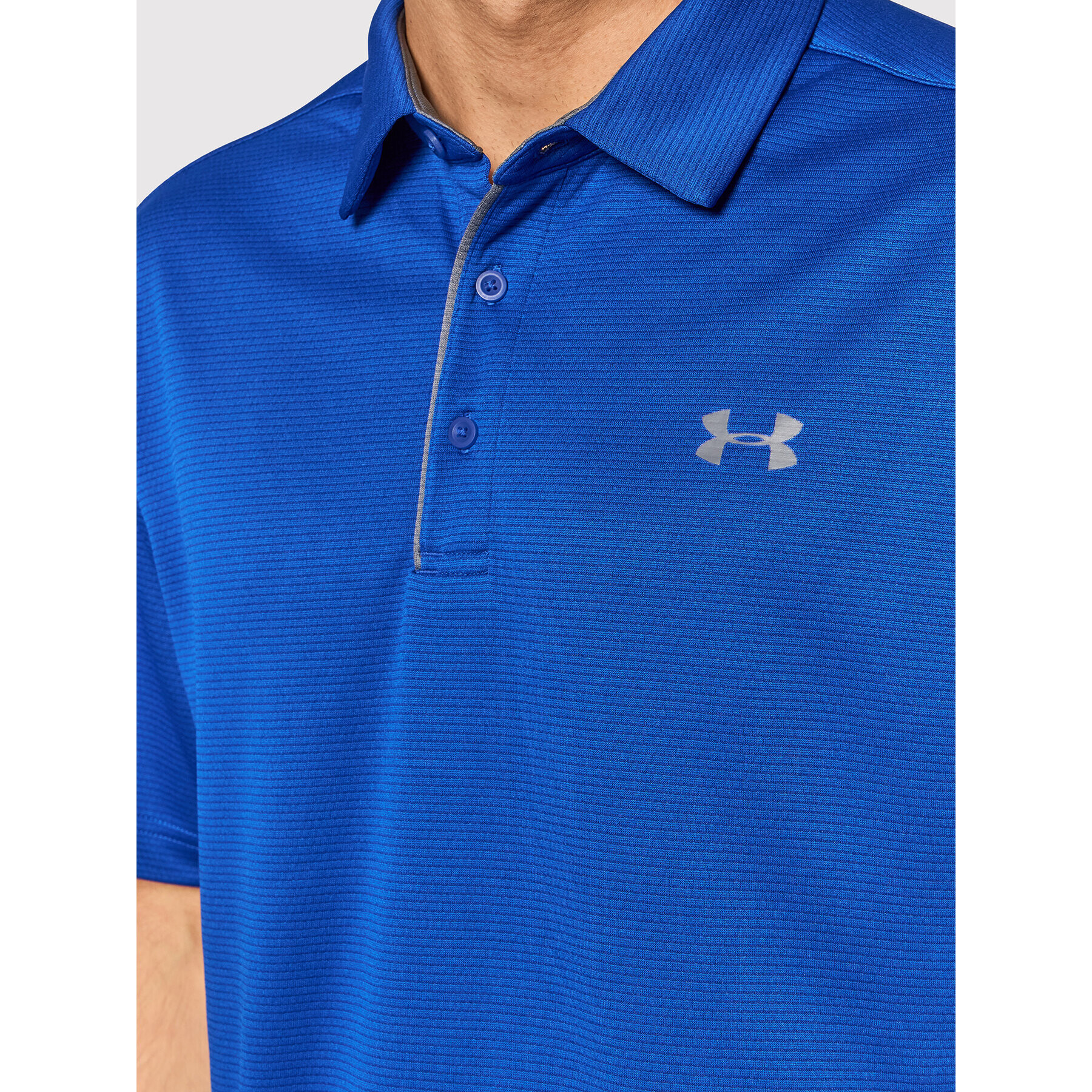 Under Armour Polo majica Ua Tech 1290140 Modra Loose Fit - Pepit.si