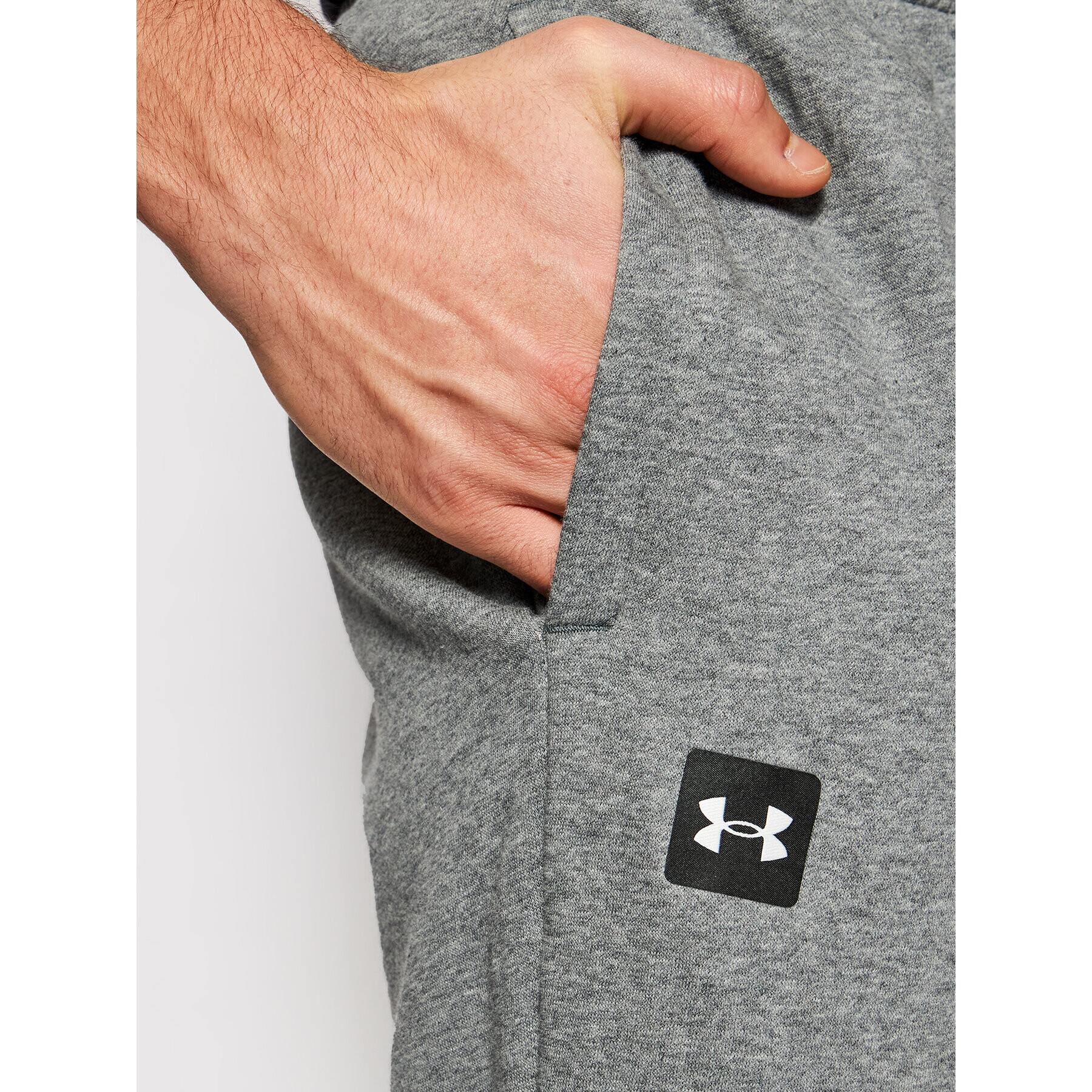 Under Armour Spodnji del trenirke Ua Rival Fleece 1357128 Siva Loose Fit - Pepit.si