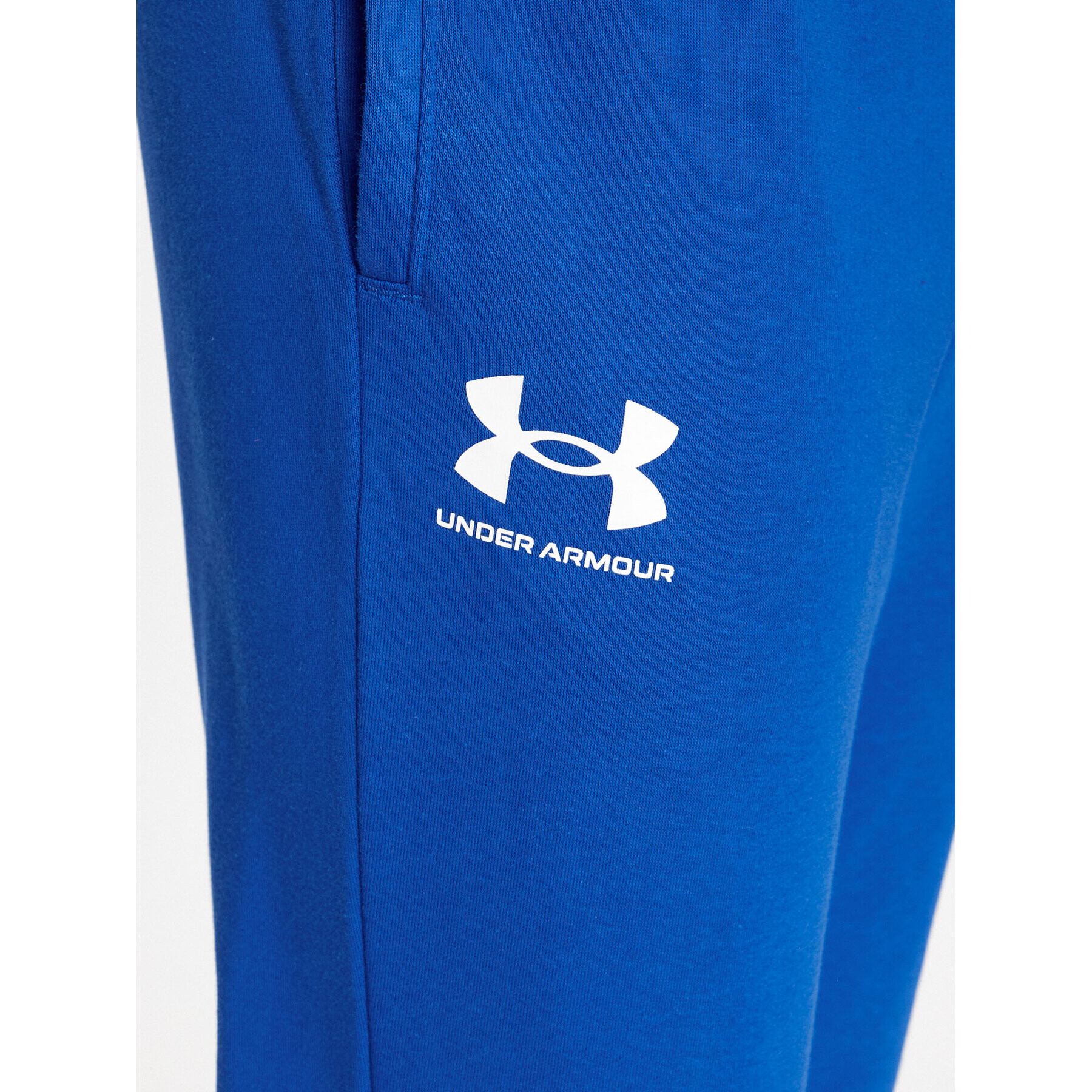 Under Armour Spodnji del trenirke Ua Rival Terry Jogger 1380843 Modra Fitted Fit - Pepit.si