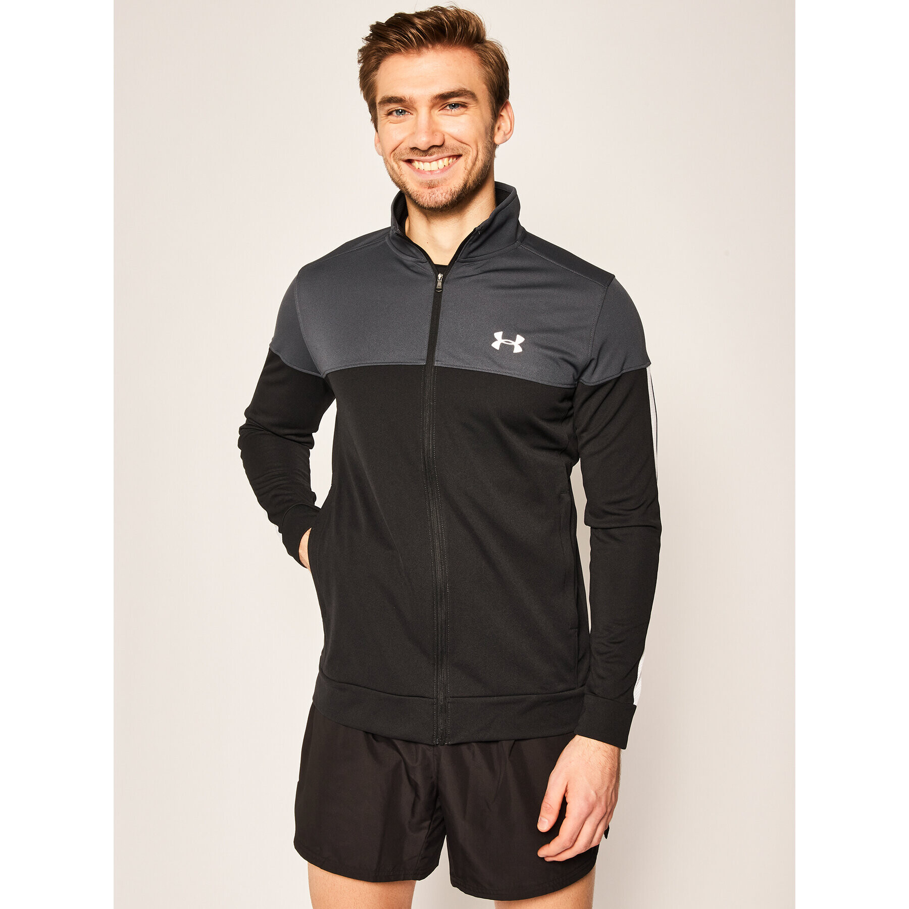 Under Armour Športna jopa Ua Sportstyle Pique 1313204 Zelena Regular Fit - Pepit.si