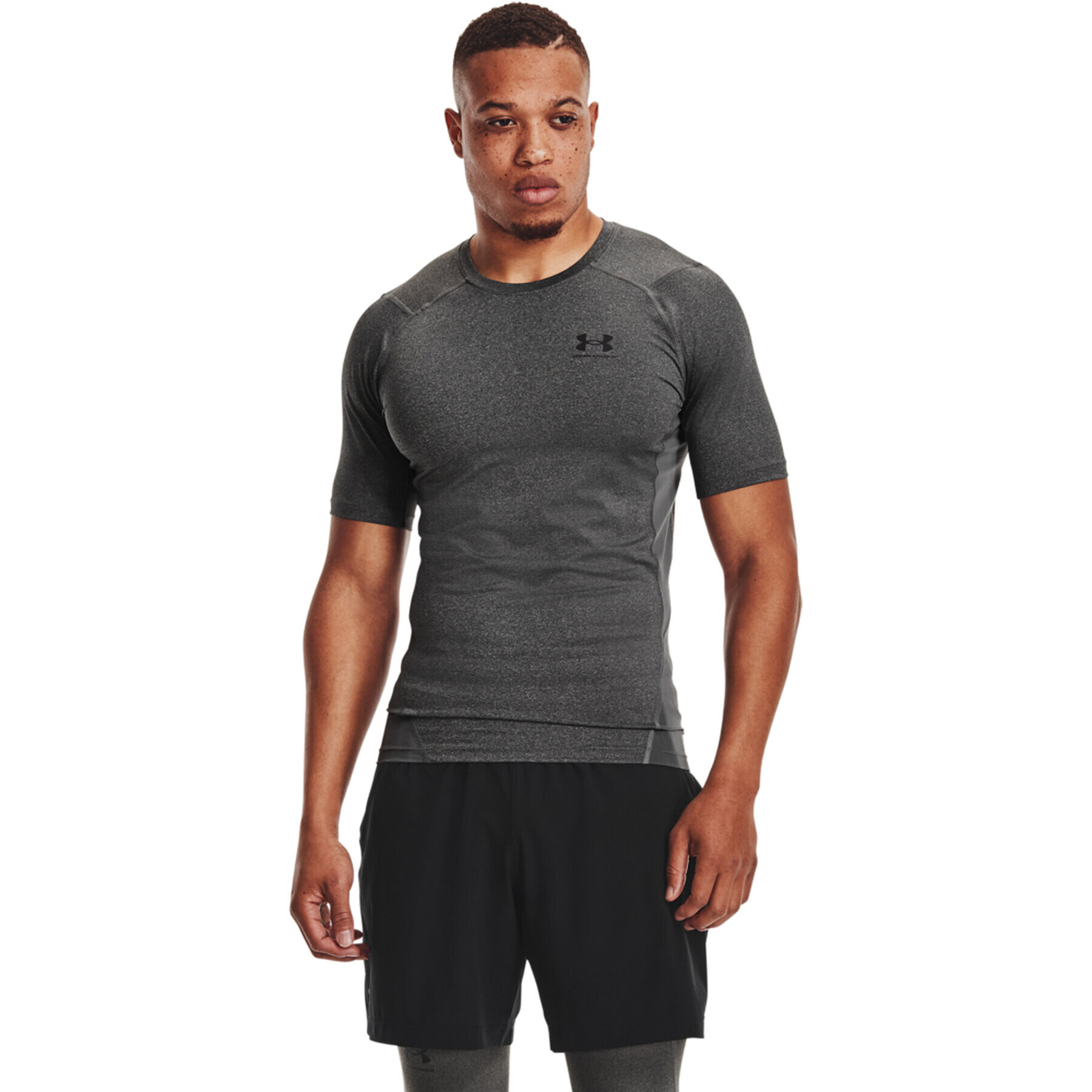 Under Armour Športna majica HeatGear® 1361518 Siva Slim Fit - Pepit.si