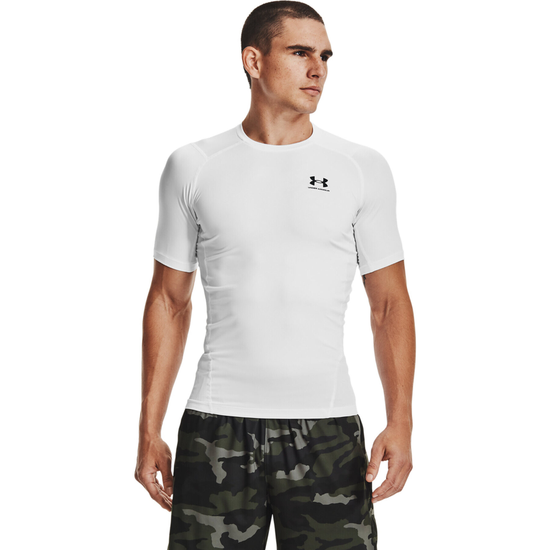 Under Armour Športna majica Ua HeatGear® Armour 1361518 Bela Compression Fit - Pepit.si