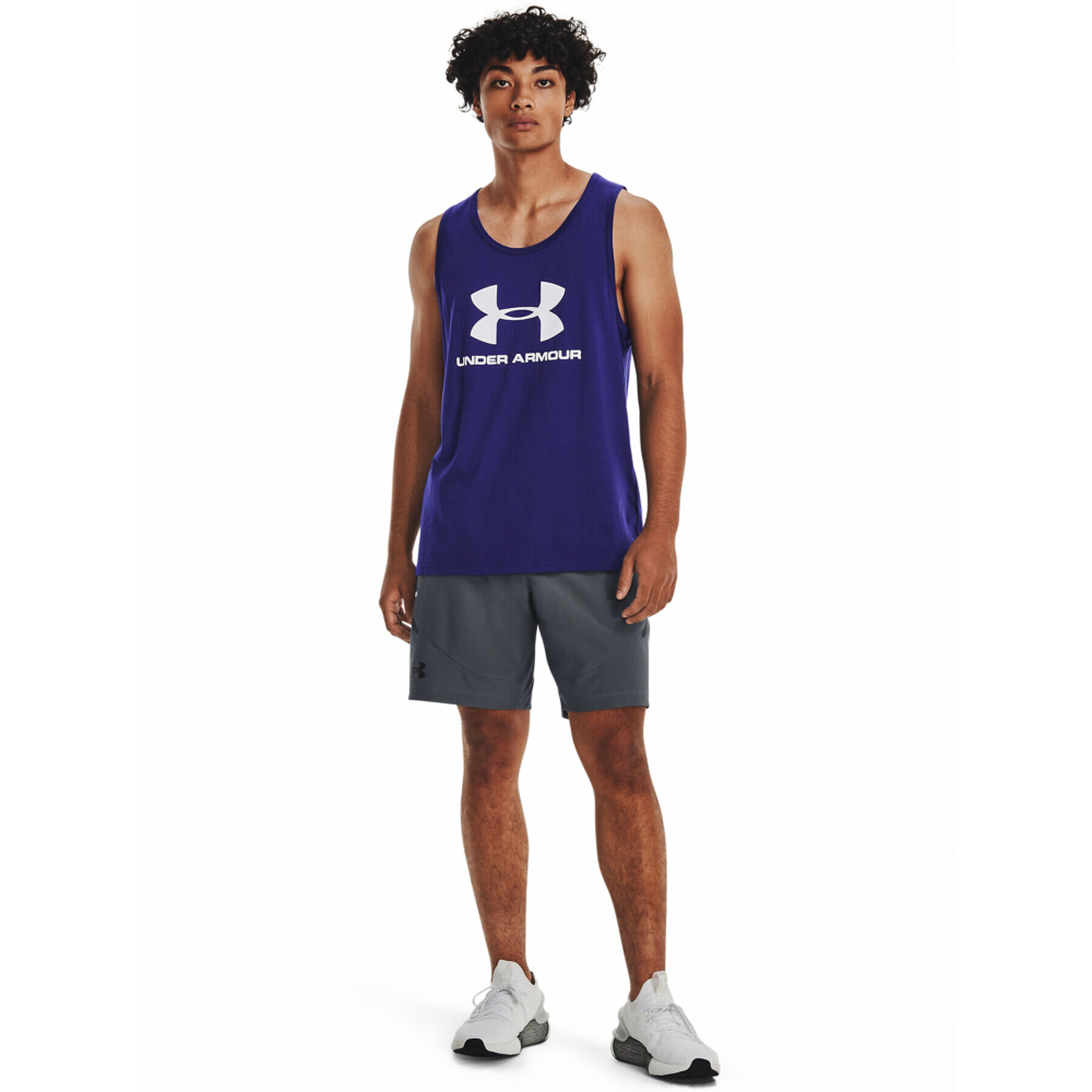 Under Armour Športna majica UA SPORTSTYLE LOGO TANK 1329589 Mornarsko modra Regular Fit - Pepit.si