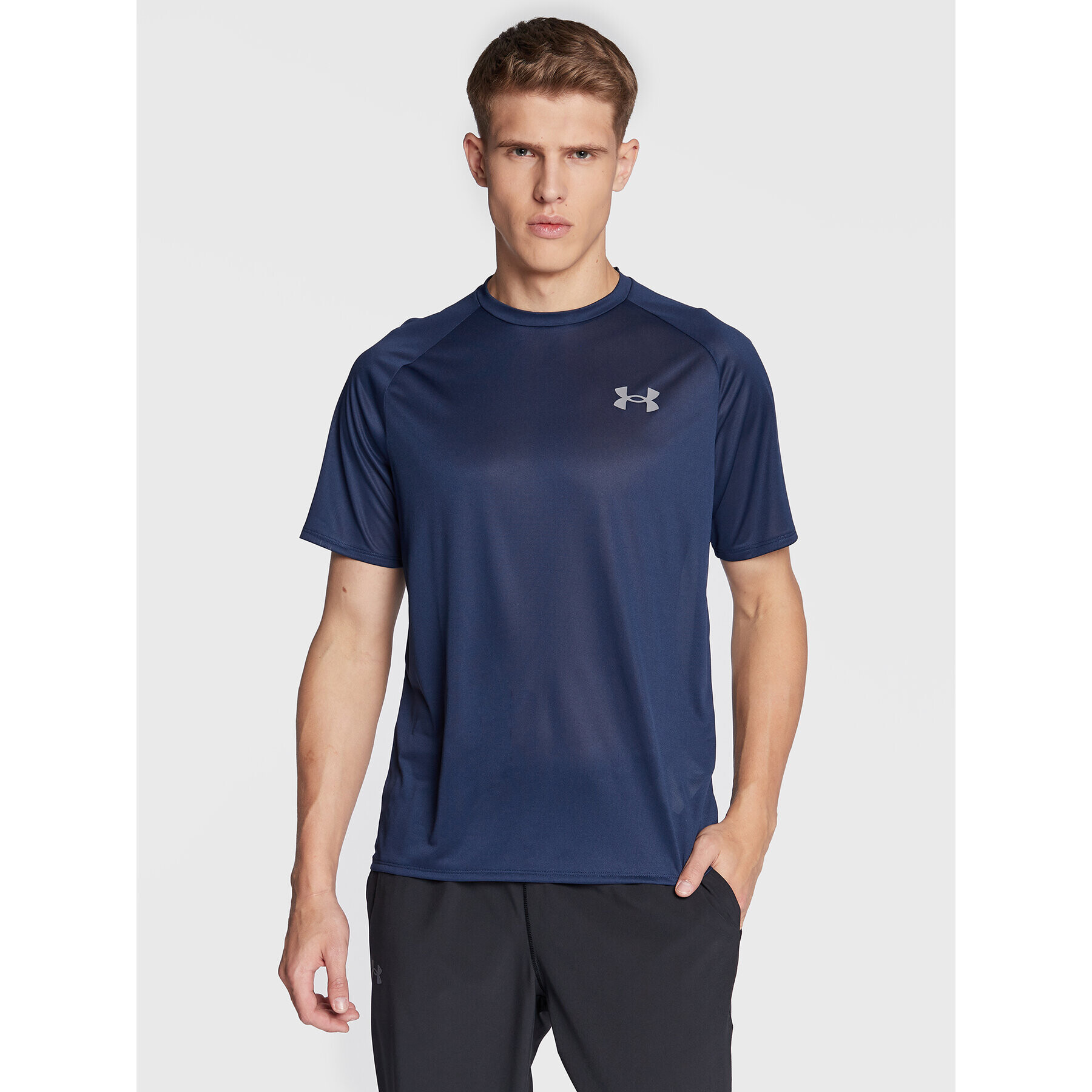 Under Armour Športna majica Ua Tech 2.0 1326413 Mornarsko modra Loose Fit - Pepit.si