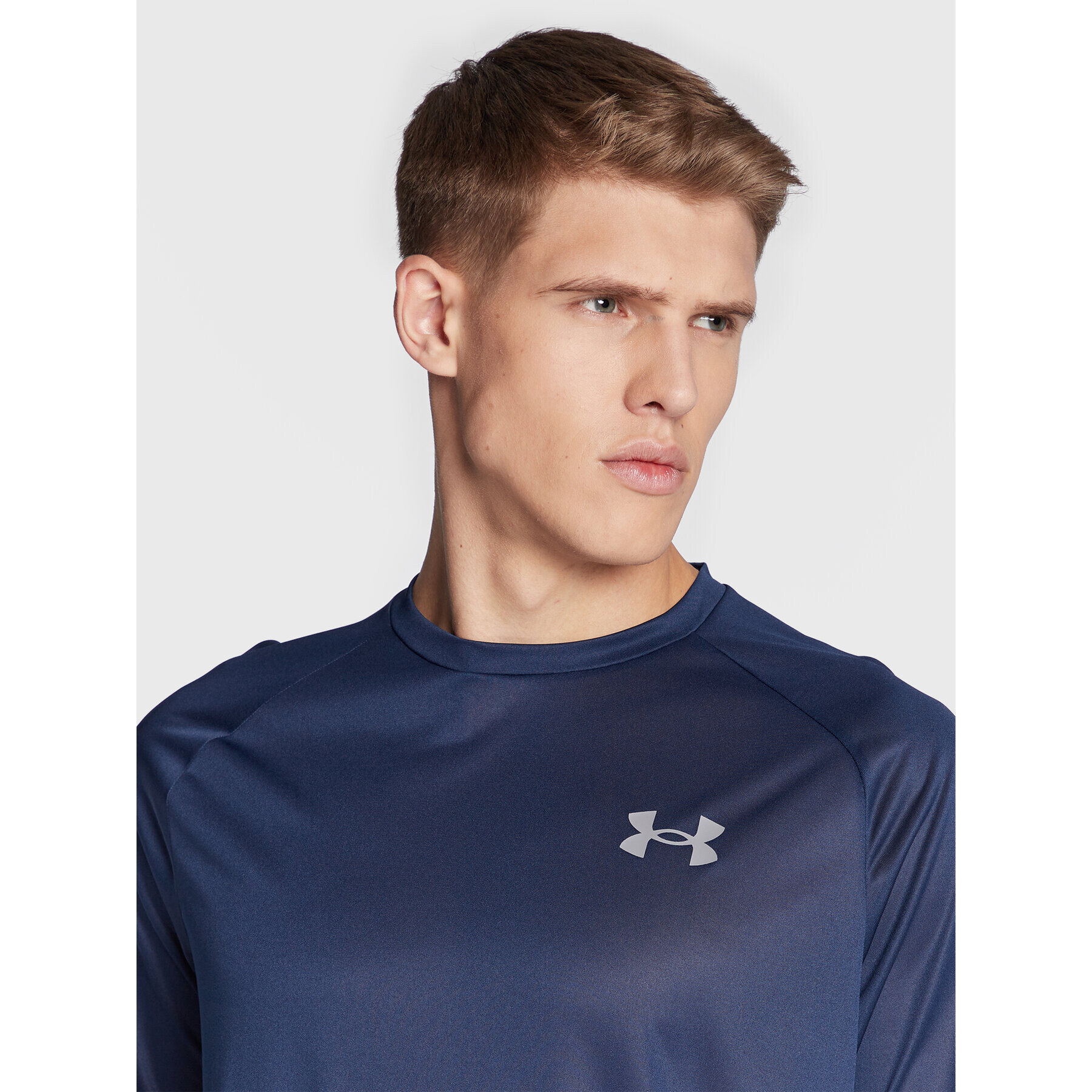 Under Armour Športna majica Ua Tech 2.0 1326413 Mornarsko modra Loose Fit - Pepit.si