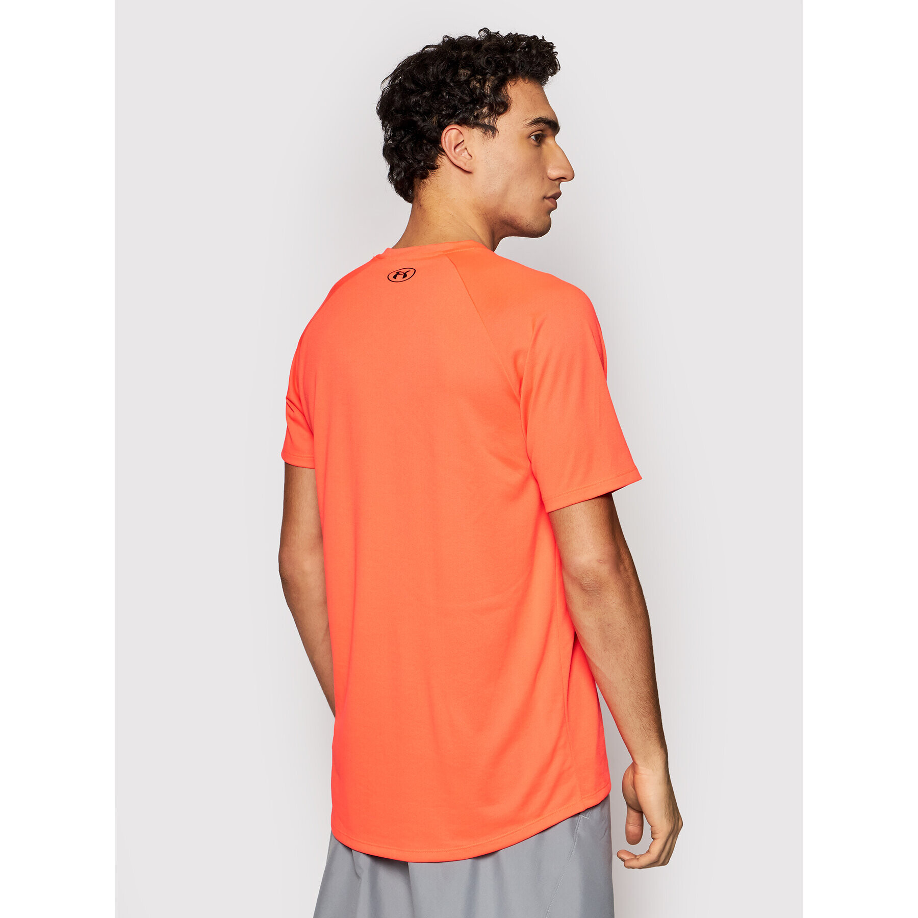 Under Armour Športna majica Wordmark 1361702 Oranžna Loose Fit - Pepit.si