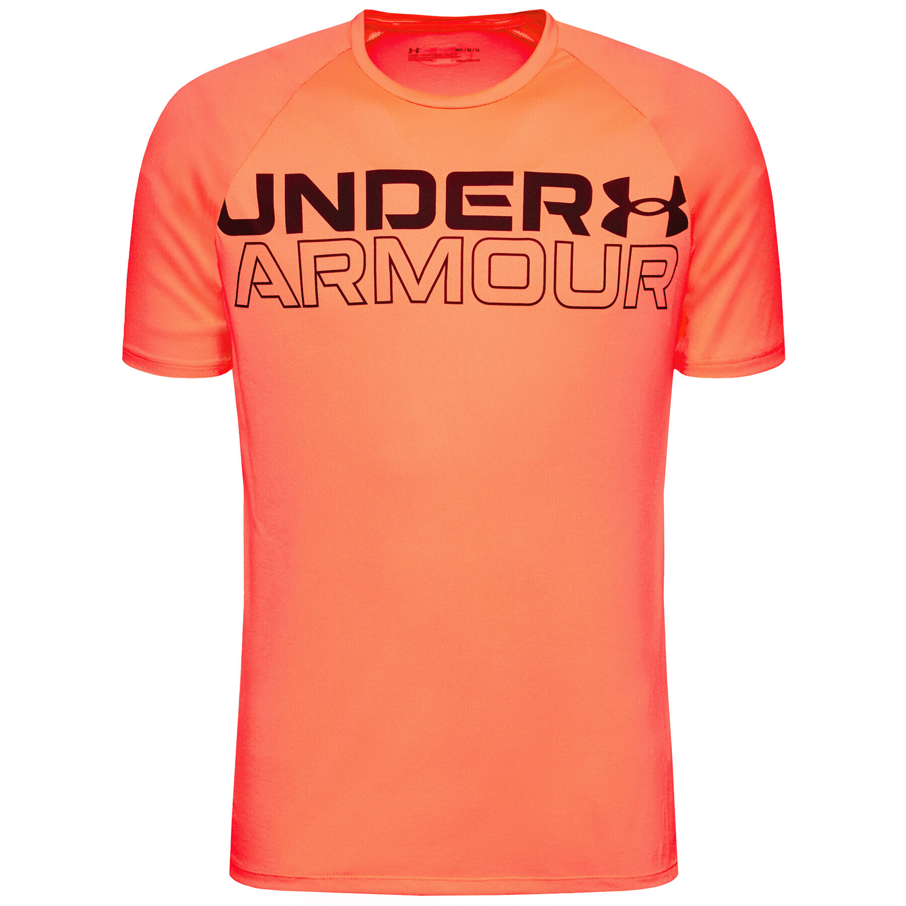 Under Armour Športna majica Wordmark 1361702 Oranžna Loose Fit - Pepit.si