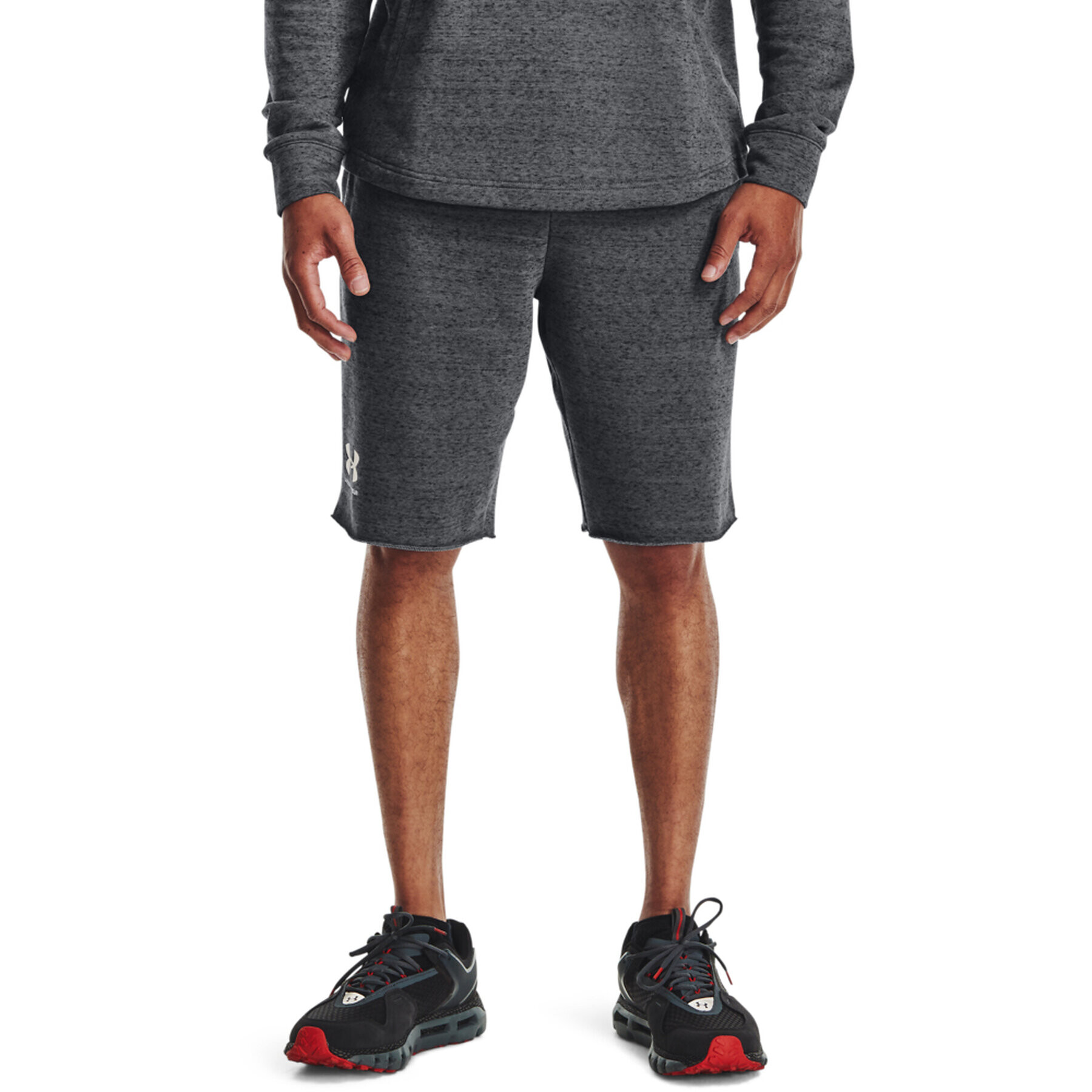 Under Armour Športne kratke hlače Ua Rival Terry 1361631 Siva Regular Fit - Pepit.si