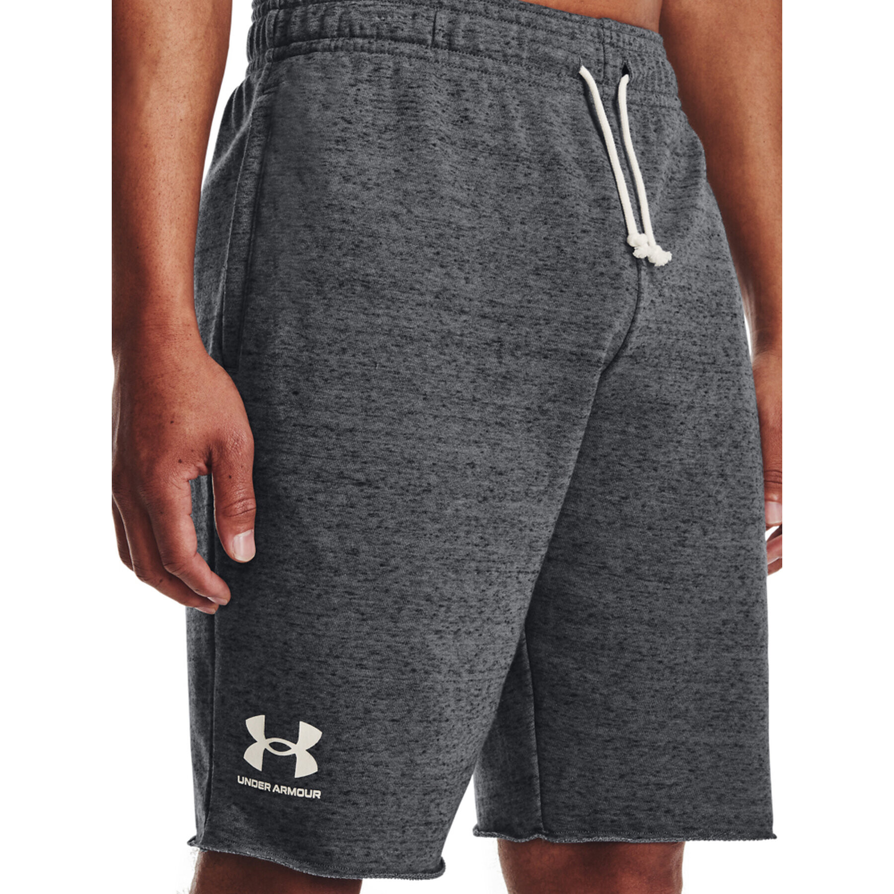 Under Armour Športne kratke hlače Ua Rival Terry 1361631 Siva Regular Fit - Pepit.si