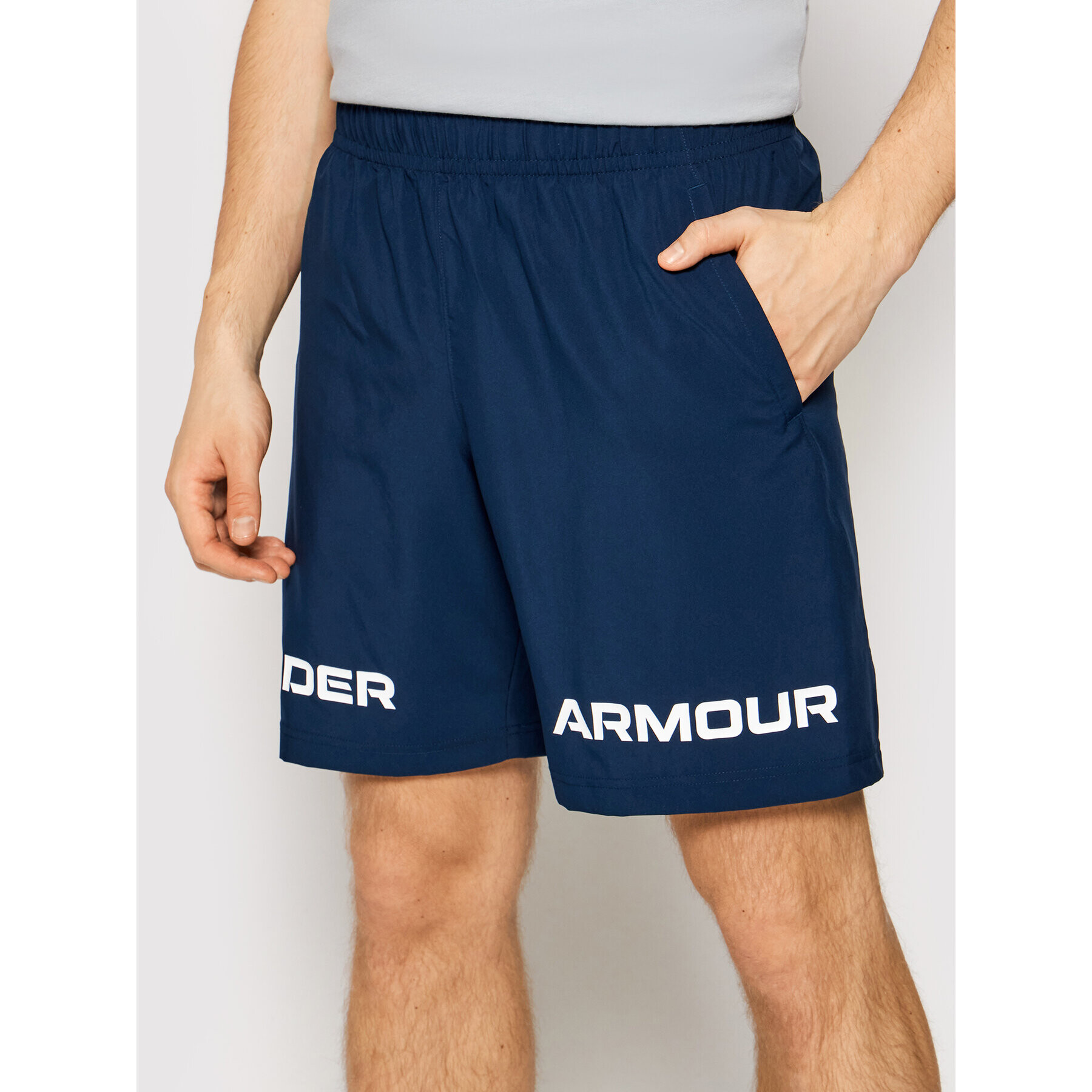 Under Armour Športne kratke hlače Ua Tkane Graphic 1361433 Mornarsko modra Loose Fit - Pepit.si