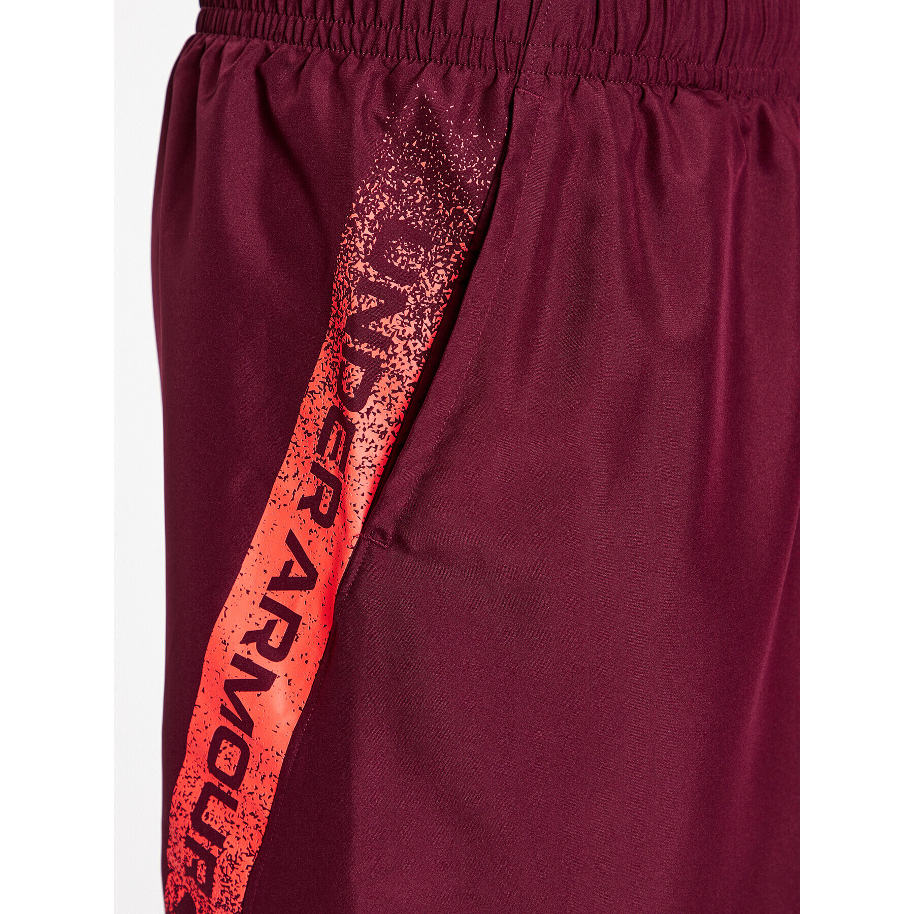 Under Armour Športne kratke hlače Ua Woven Graphic Shorts 1370388 Bordo rdeča Loose Fit - Pepit.si