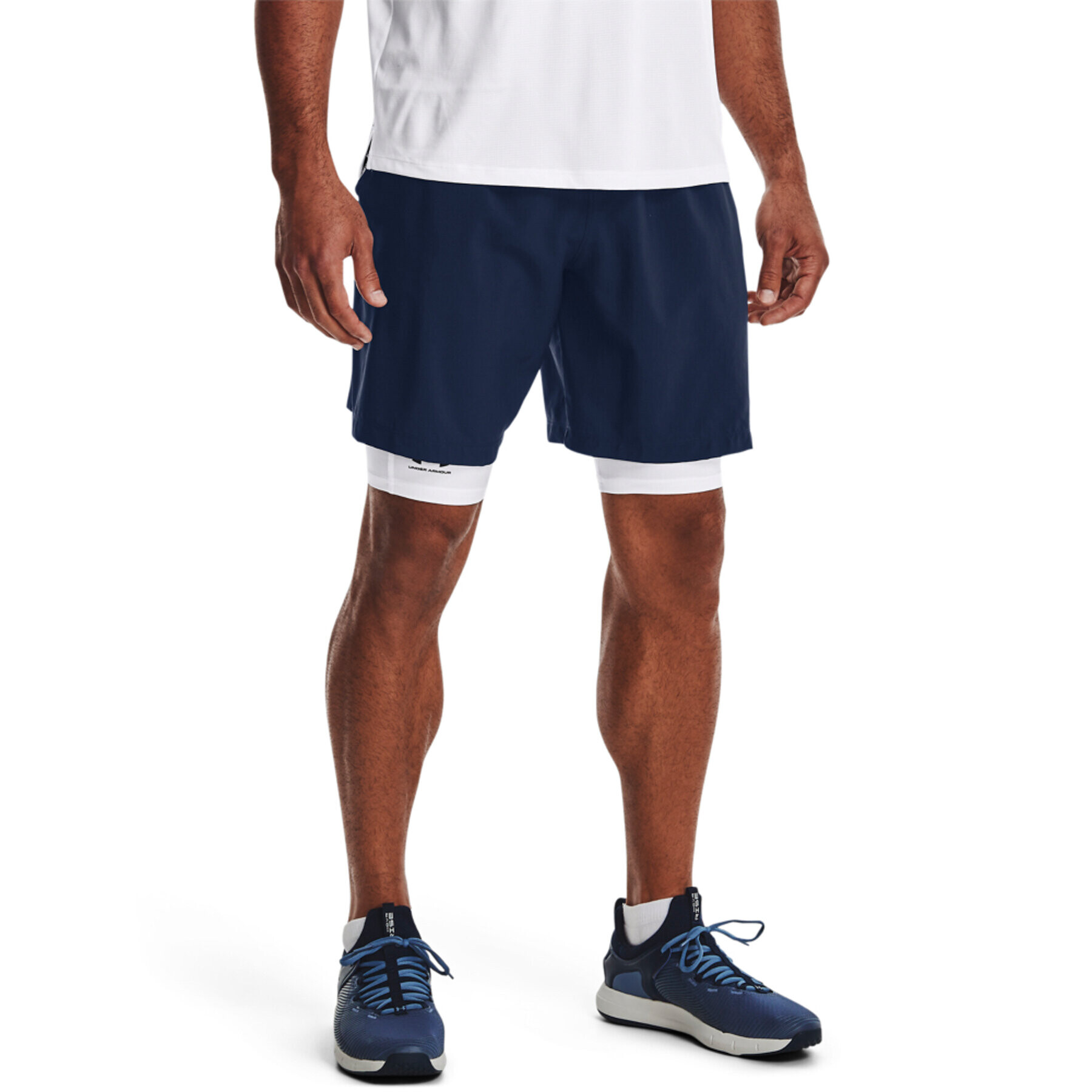 Under Armour Športne kratke hlače UA Woven Graphic Shorts 1370388 Mornarsko modra Regular Fit - Pepit.si