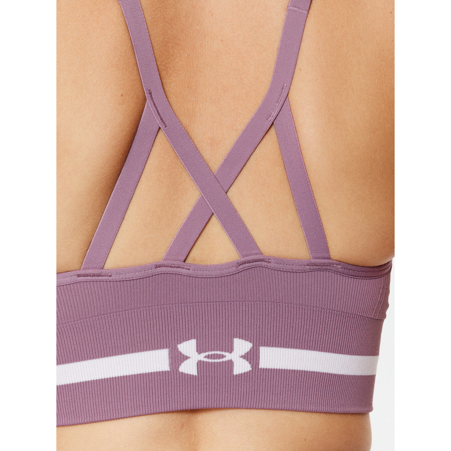 Under Armour Špotni nedrček Ua Seamless Low Long Bra 1357719 Vijolična Compression Fit - Pepit.si