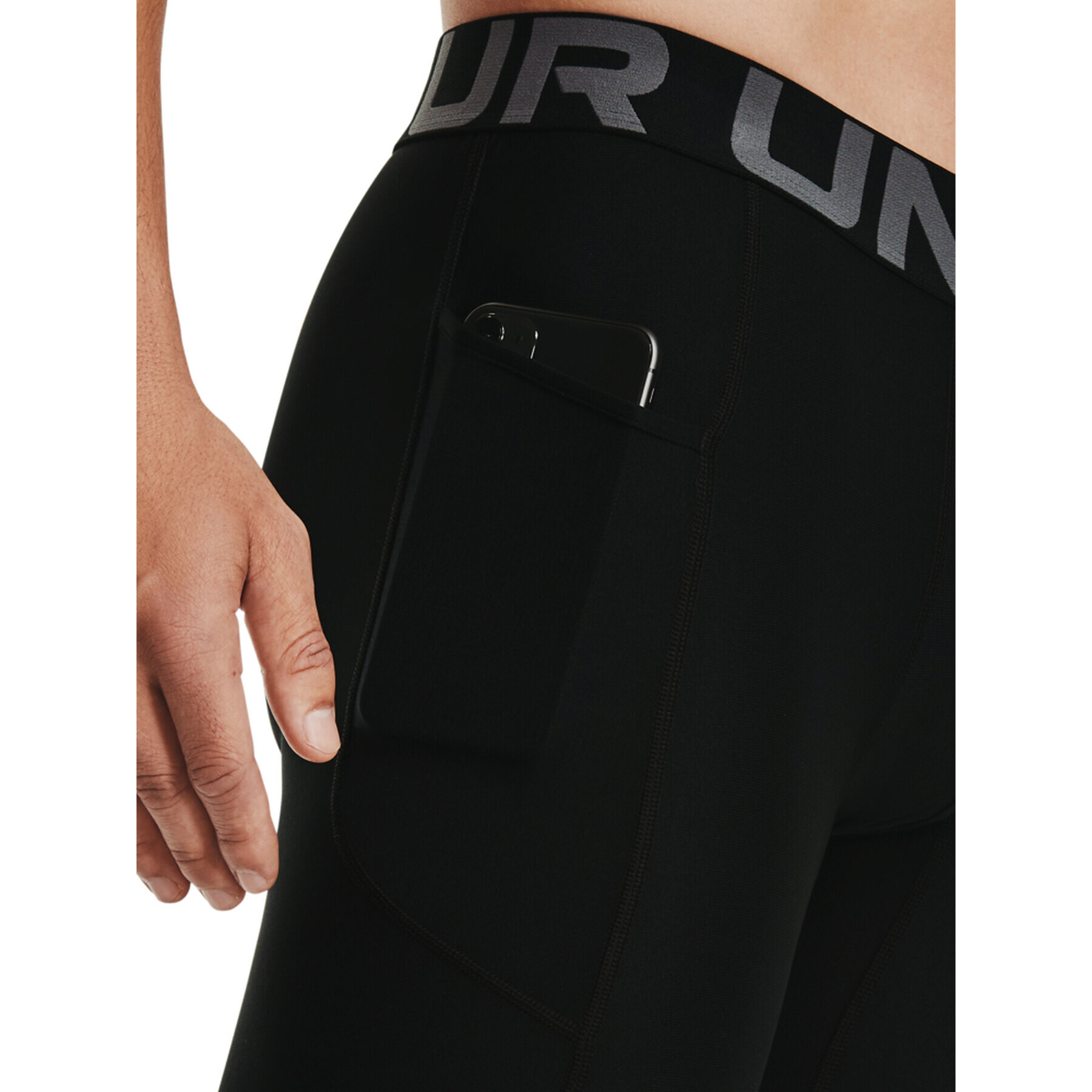 Under Armour Termo aktivno perilo spodnje HeatGear® Compression 1361596 Črna Slim Fit - Pepit.si