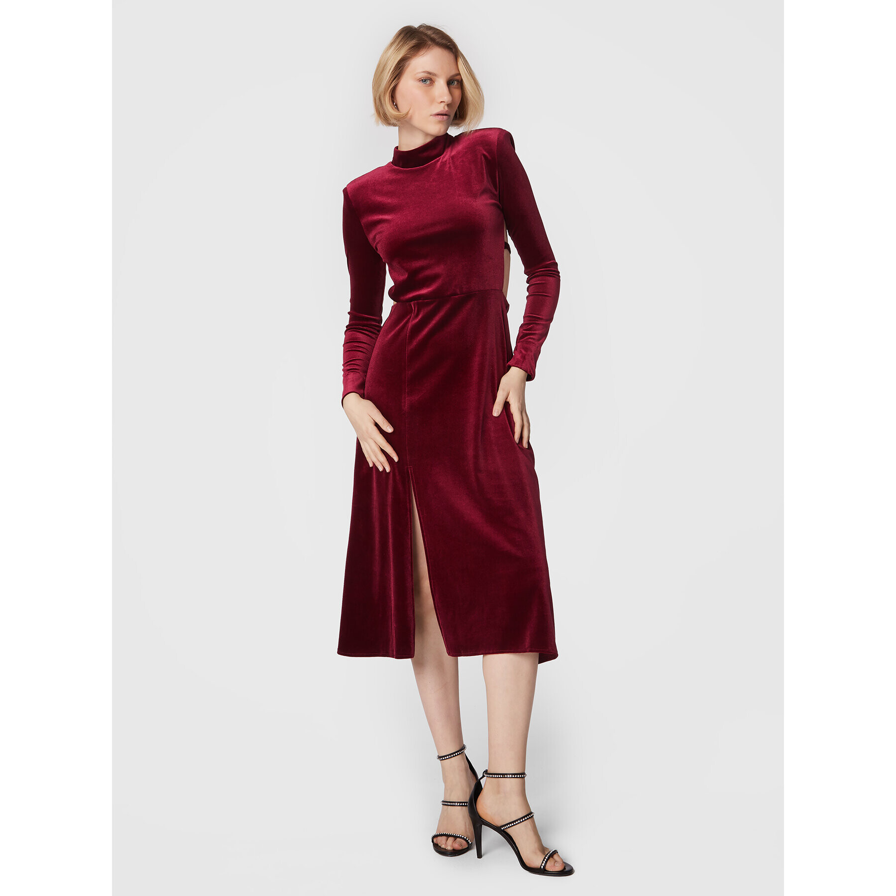 Undress Code Cocktail obleka Cherie 442 Bordo rdeča Slim Fit - Pepit.si