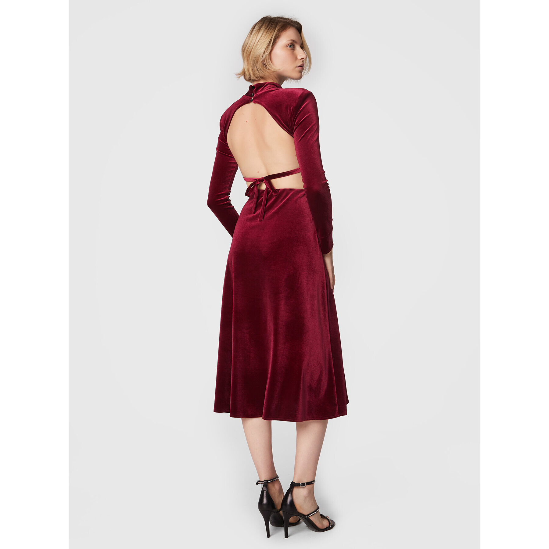 Undress Code Cocktail obleka Cherie 442 Bordo rdeča Slim Fit - Pepit.si