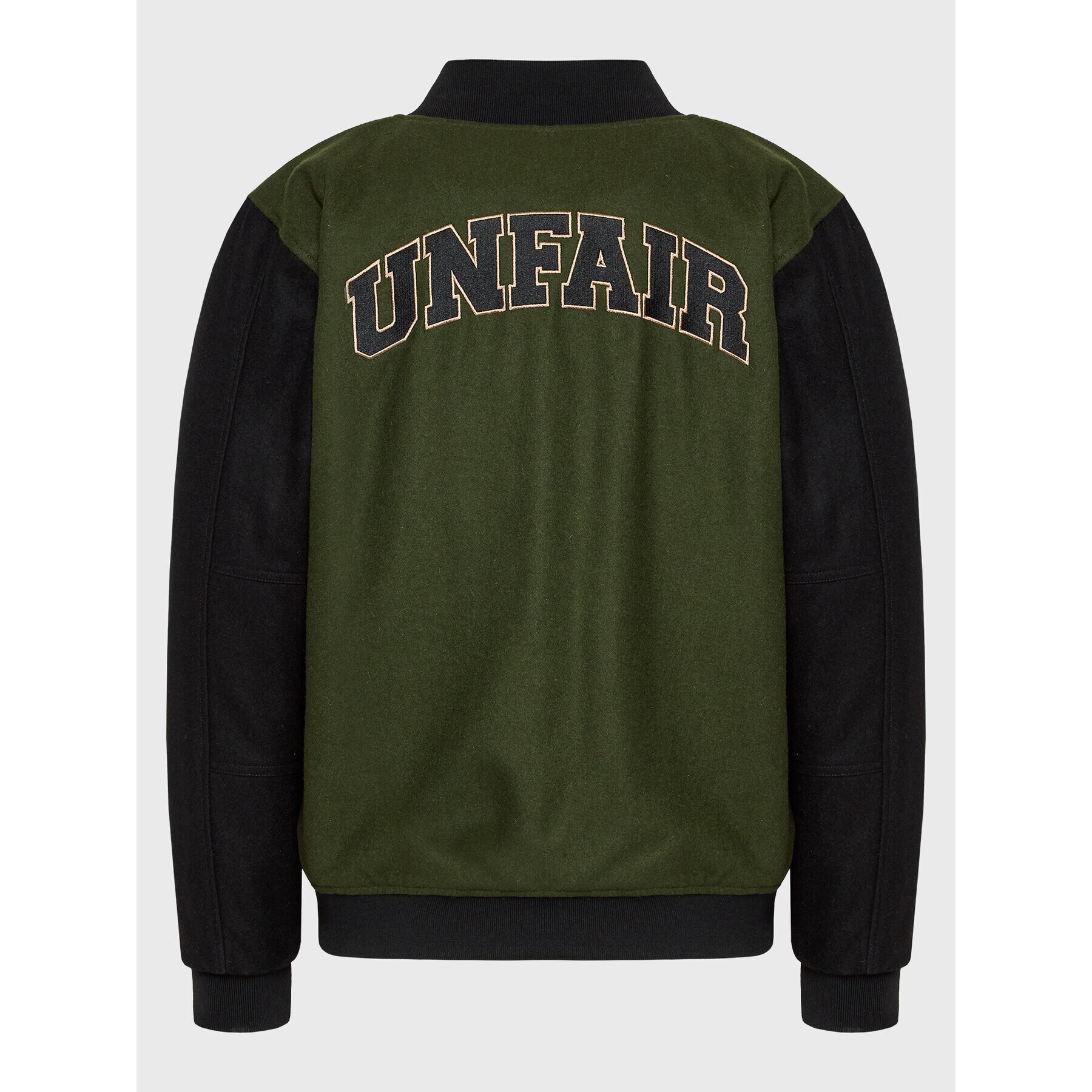 Unfair Athletics Bomber jakna Two Side Collage UNFR23-041 Zelena Comfortable Fit - Pepit.si