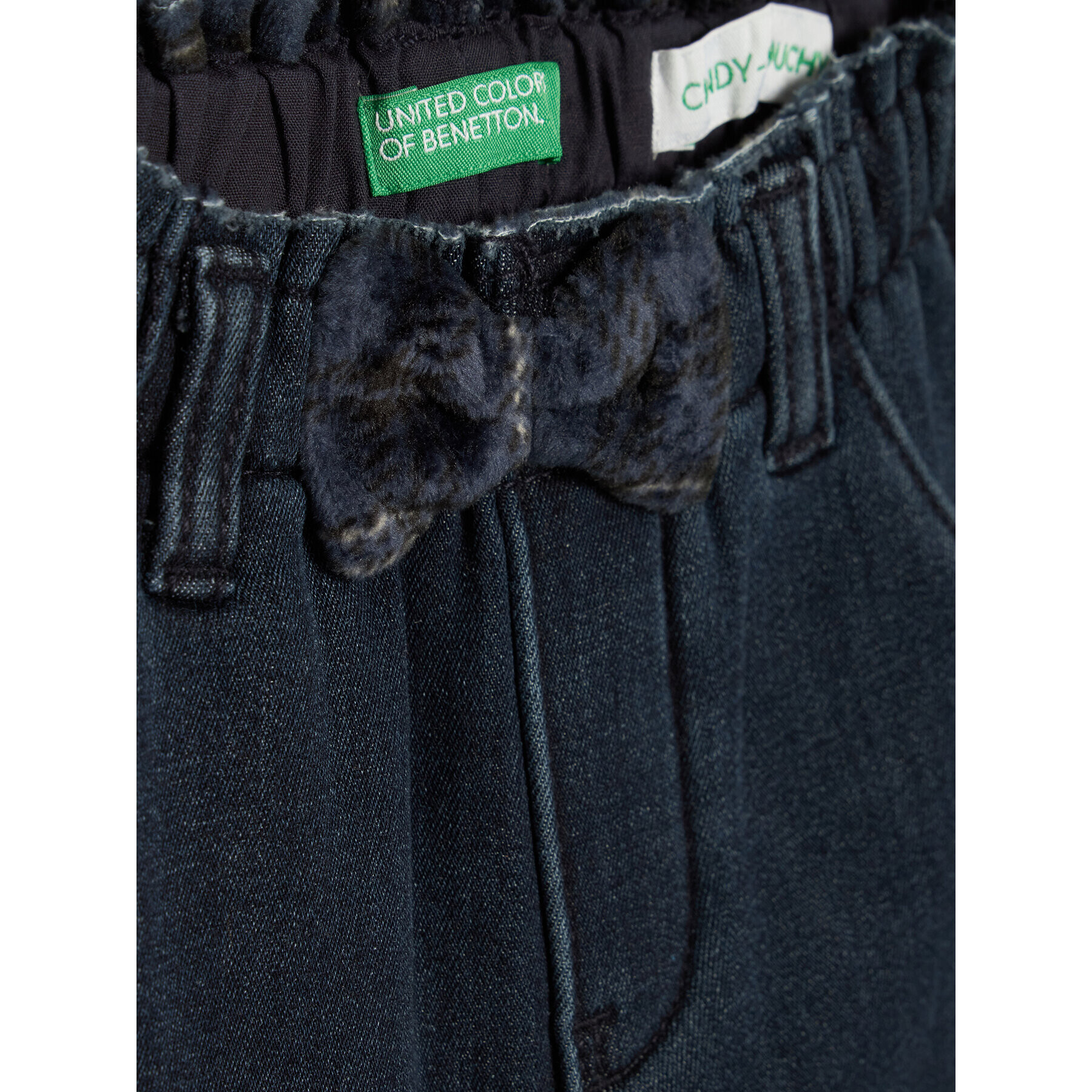 United Colors Of Benetton Jeans hlače 48JS55G20 Mornarsko modra Loose Fit - Pepit.si