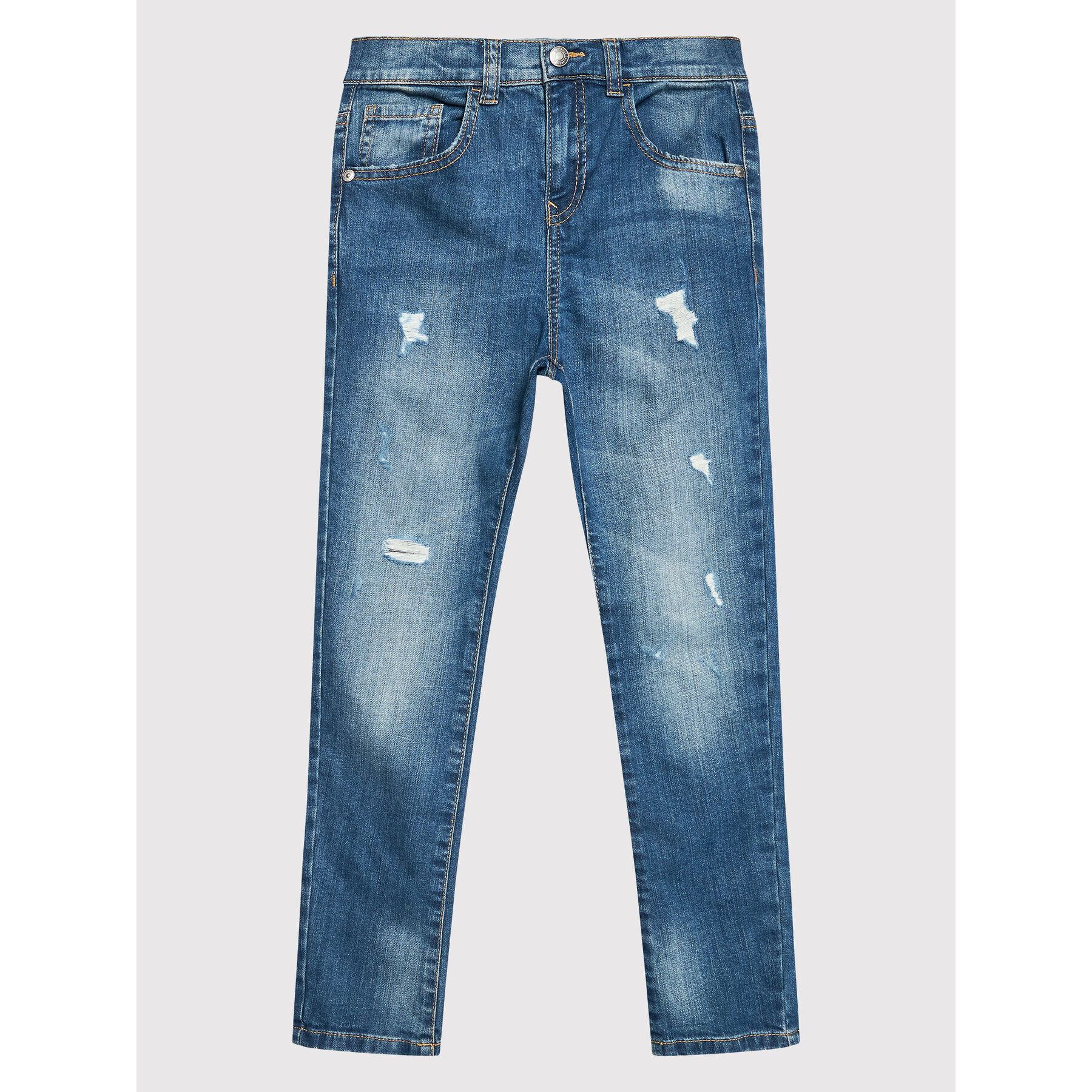 United Colors Of Benetton Jeans hlače 4AC657OX0 Modra Skinny Fit - Pepit.si