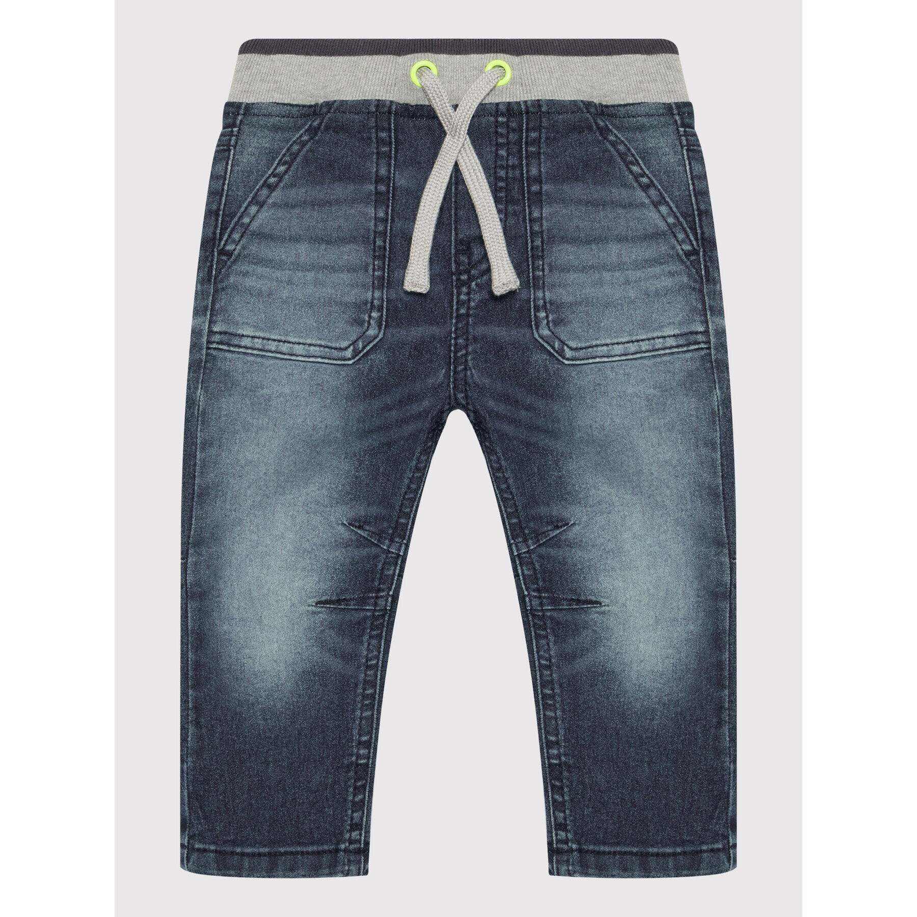 United Colors Of Benetton Jeans hlače 4DURGF002 Mornarsko modra Slim Fit - Pepit.si