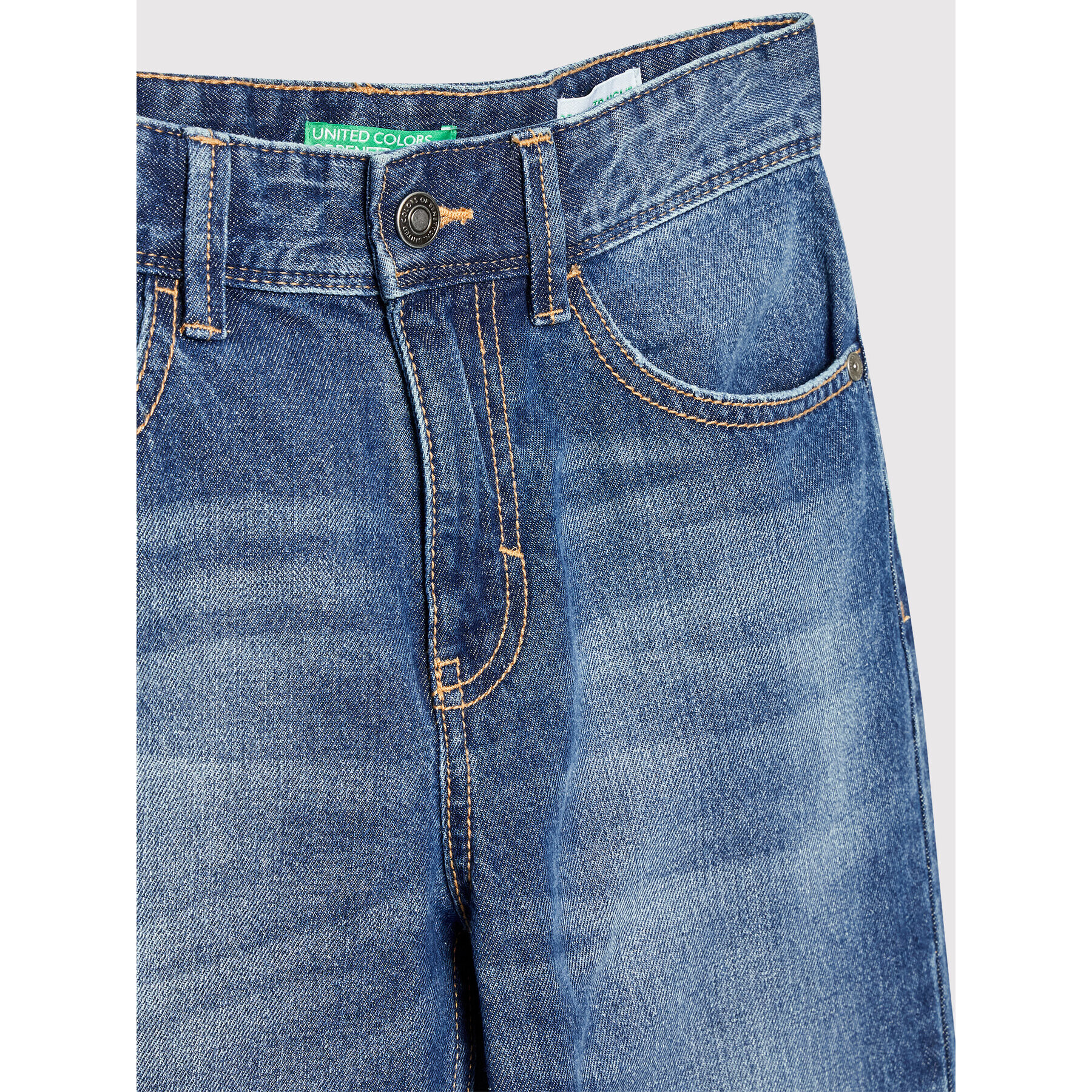 United Colors Of Benetton Jeans hlače 4DW2CE001 Mornarsko modra Straight Leg - Pepit.si