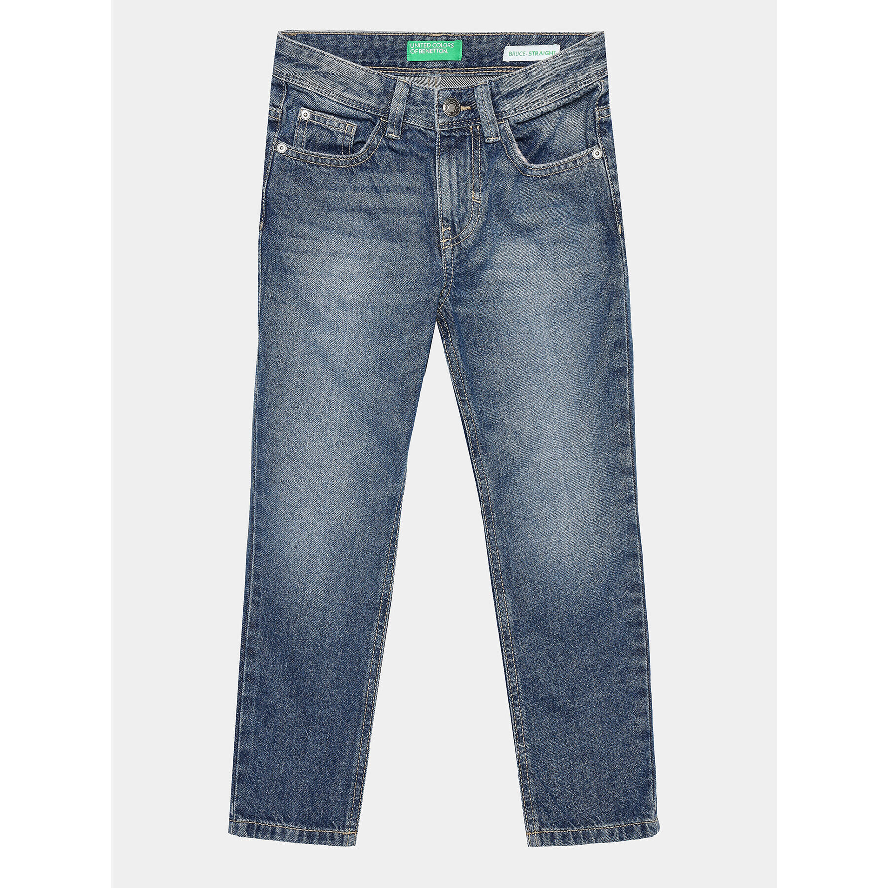 United Colors Of Benetton Jeans hlače 4DW2CE021 Modra Straight Fit - Pepit.si