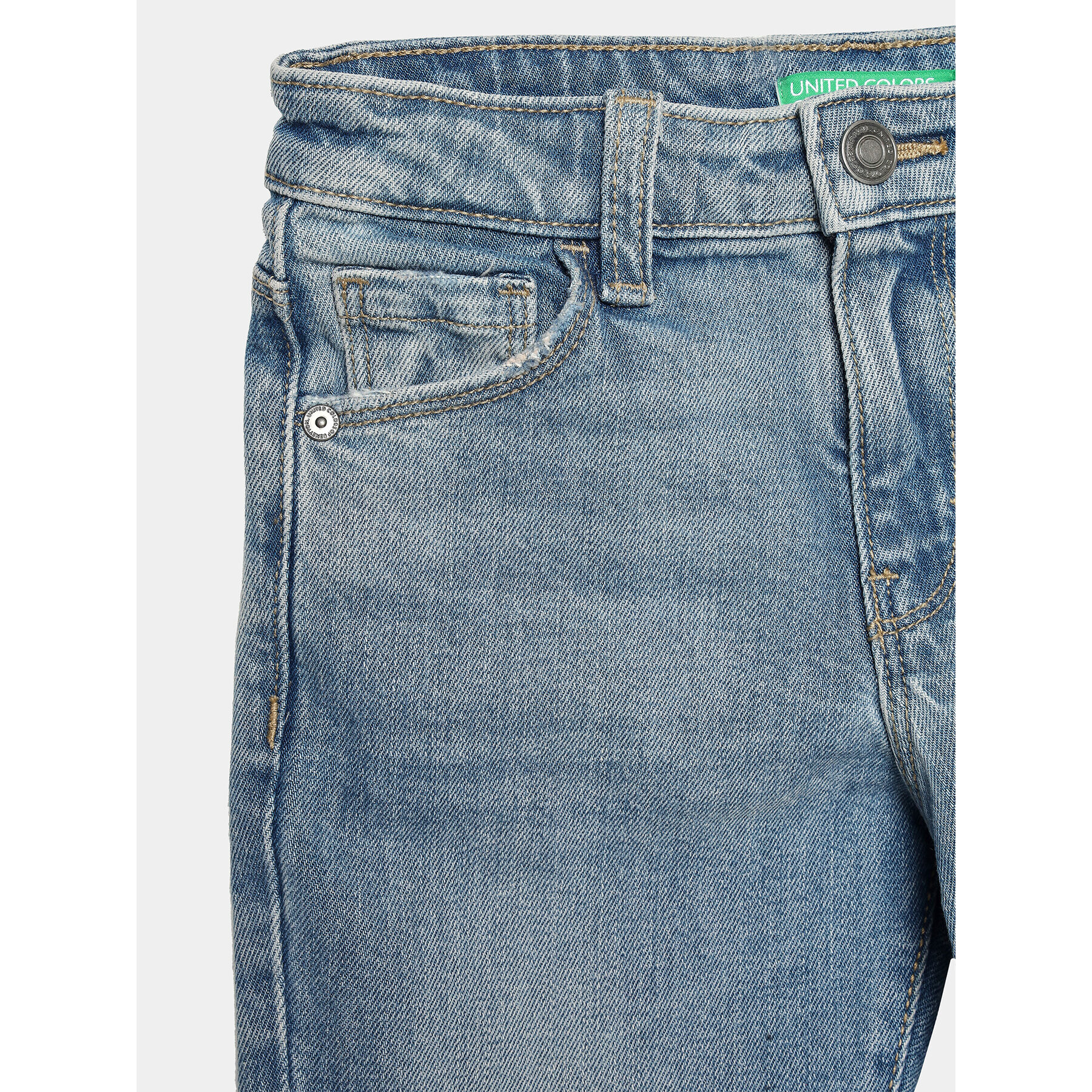 United Colors Of Benetton Jeans hlače 4EJVCE01Y Modra Wide Fit - Pepit.si