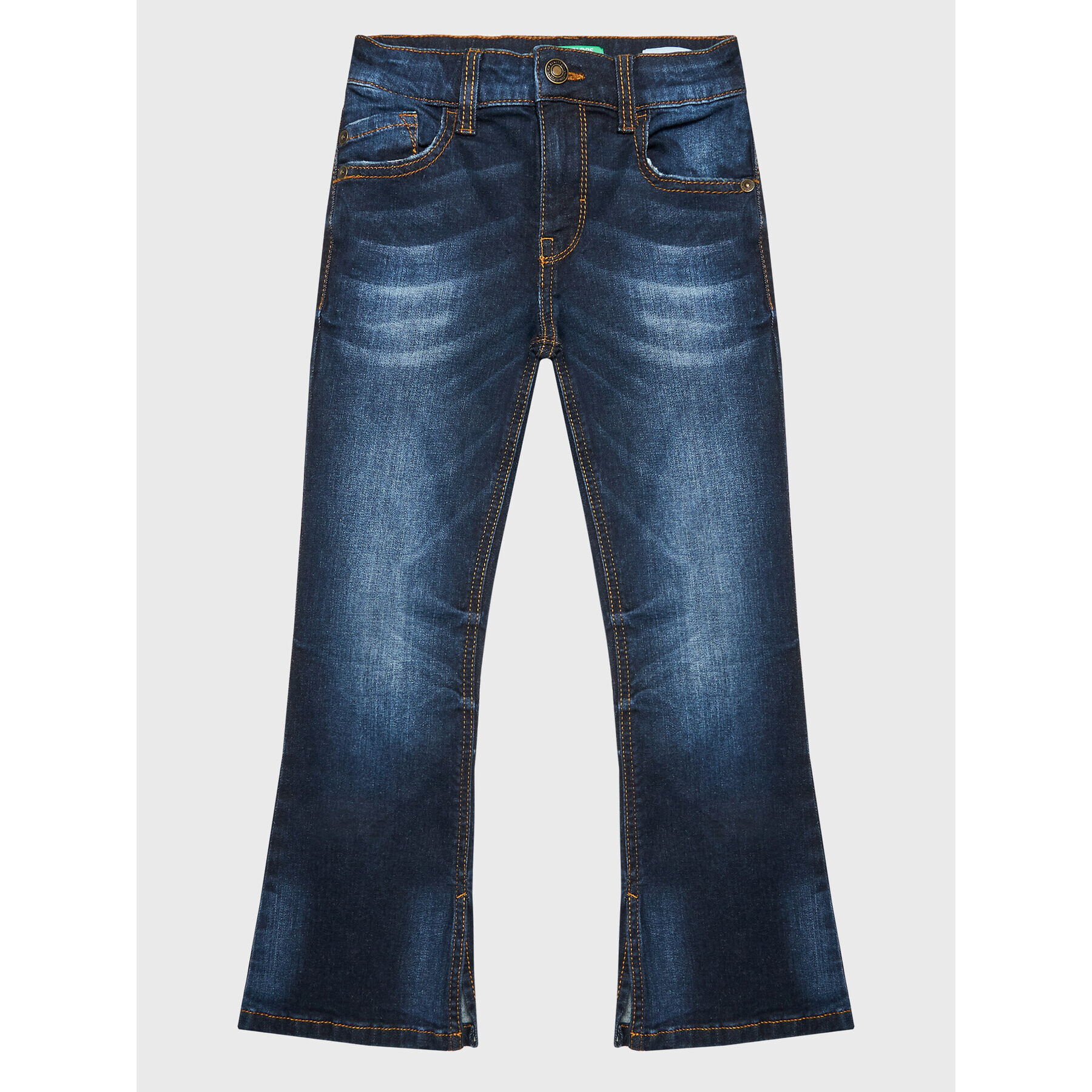 United Colors Of Benetton Jeans hlače 4M81CE015 Mornarsko modra Flare Fit - Pepit.si