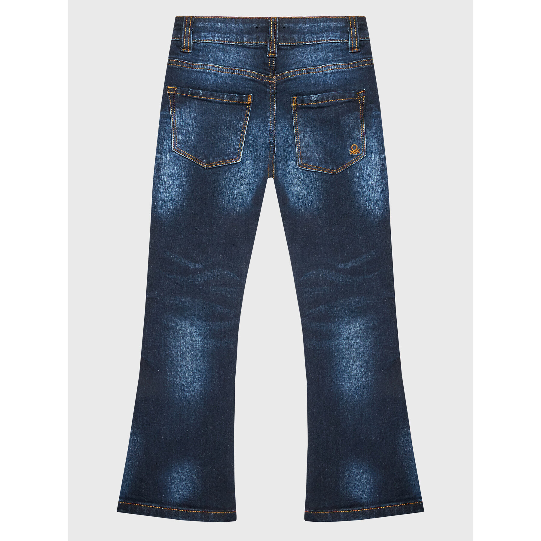 United Colors Of Benetton Jeans hlače 4M81CE015 Mornarsko modra Flare Fit - Pepit.si