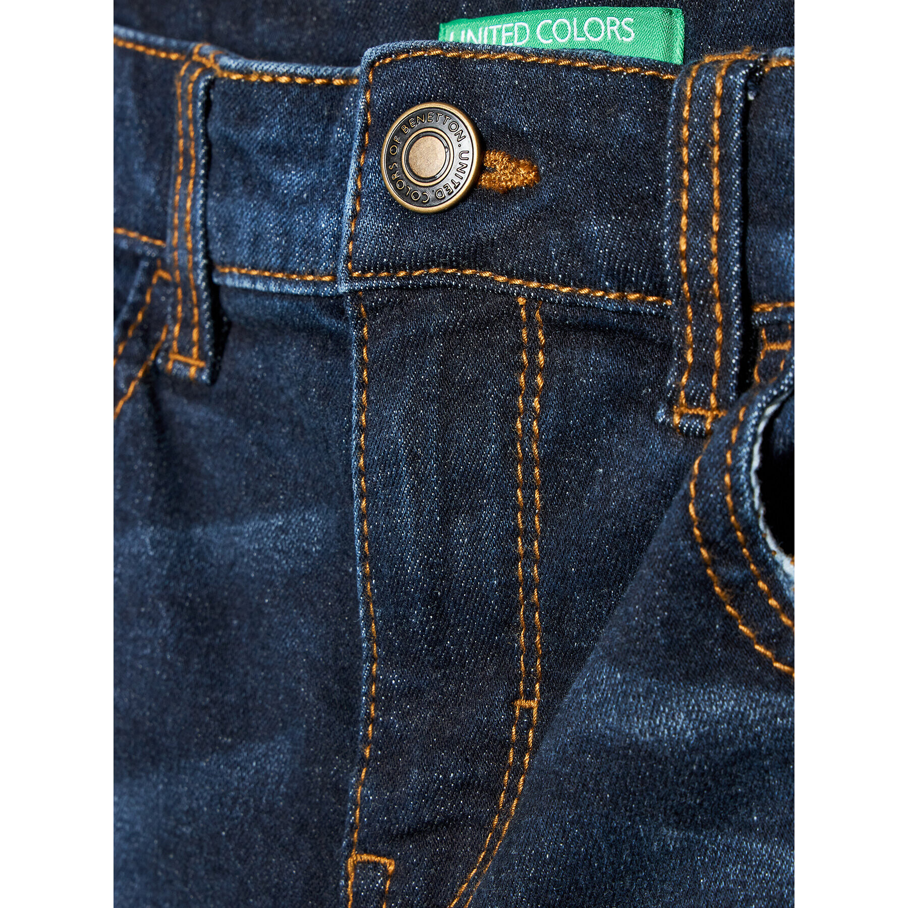 United Colors Of Benetton Jeans hlače 4M81CE015 Mornarsko modra Flare Fit - Pepit.si