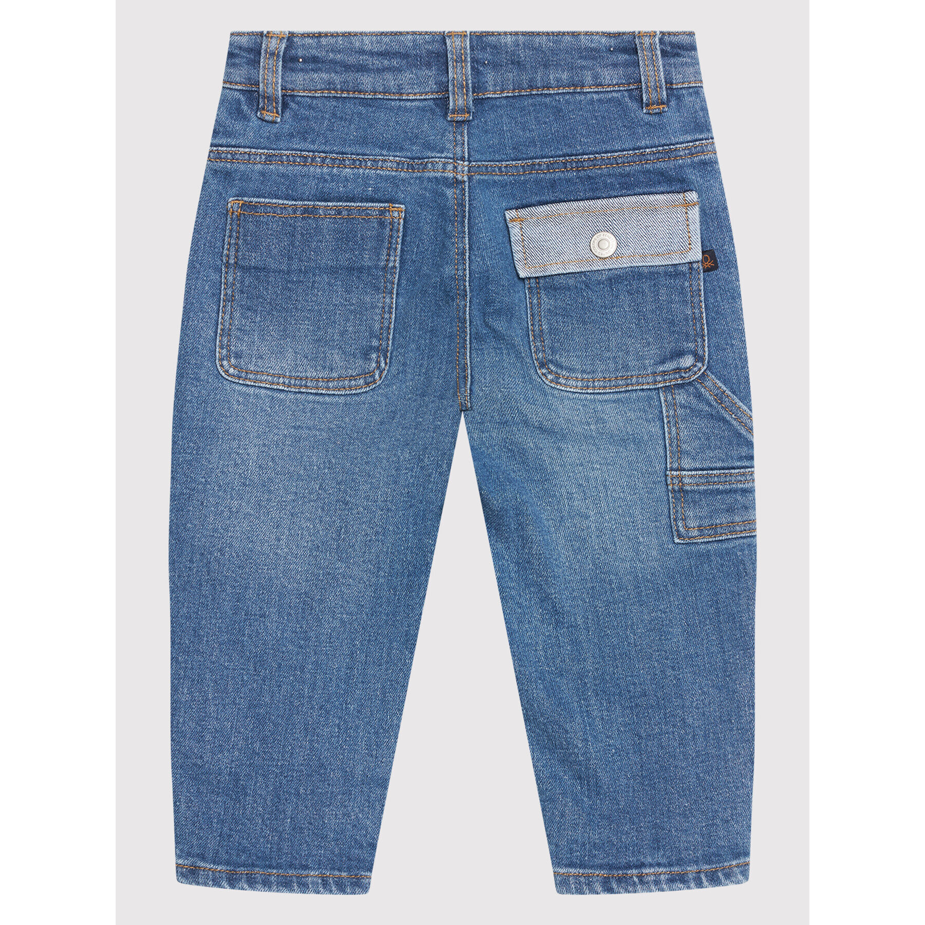 United Colors Of Benetton Jeans hlače 4ONT55FM0 Modra Relaxed Fit - Pepit.si