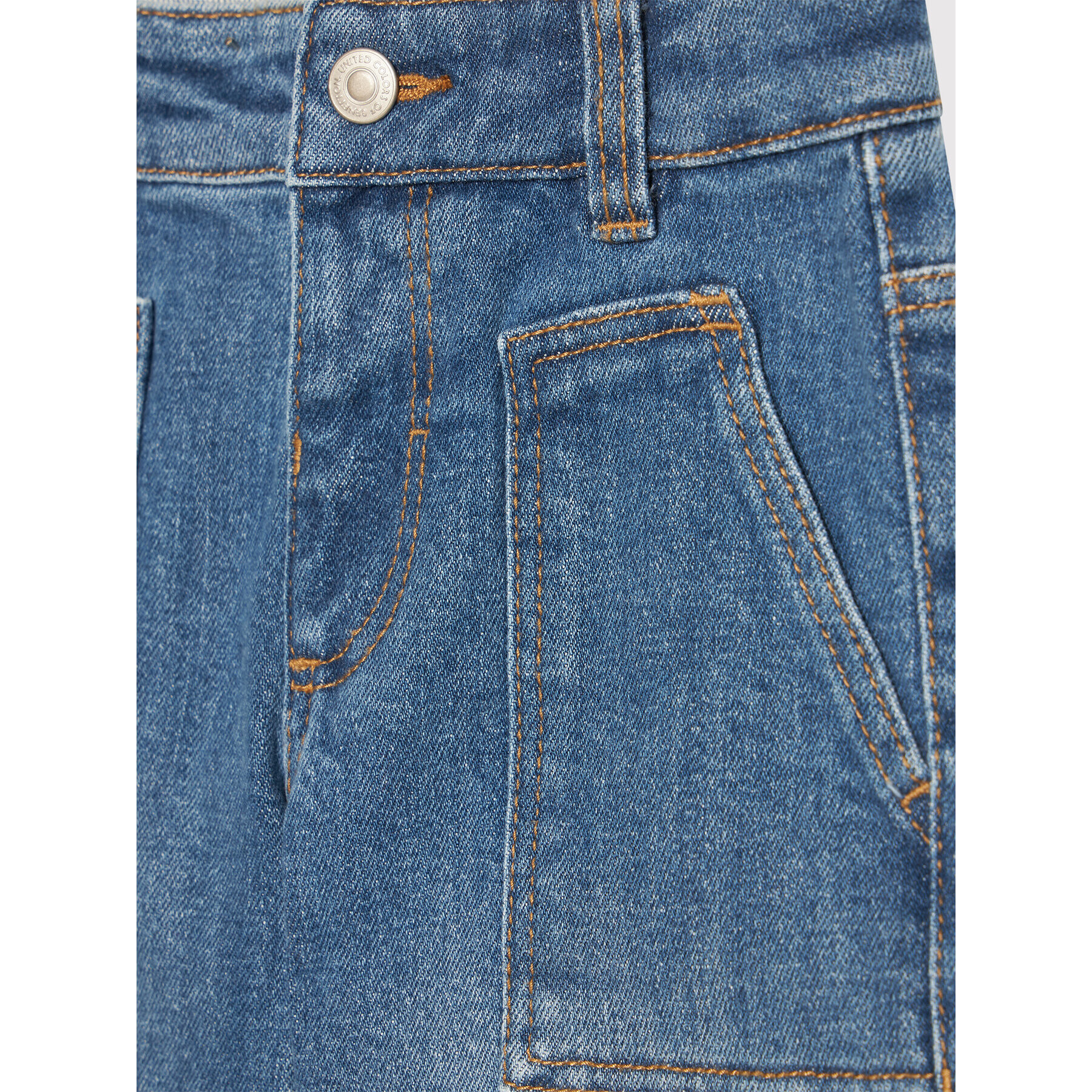 United Colors Of Benetton Jeans hlače 4ONT55FM0 Modra Relaxed Fit - Pepit.si